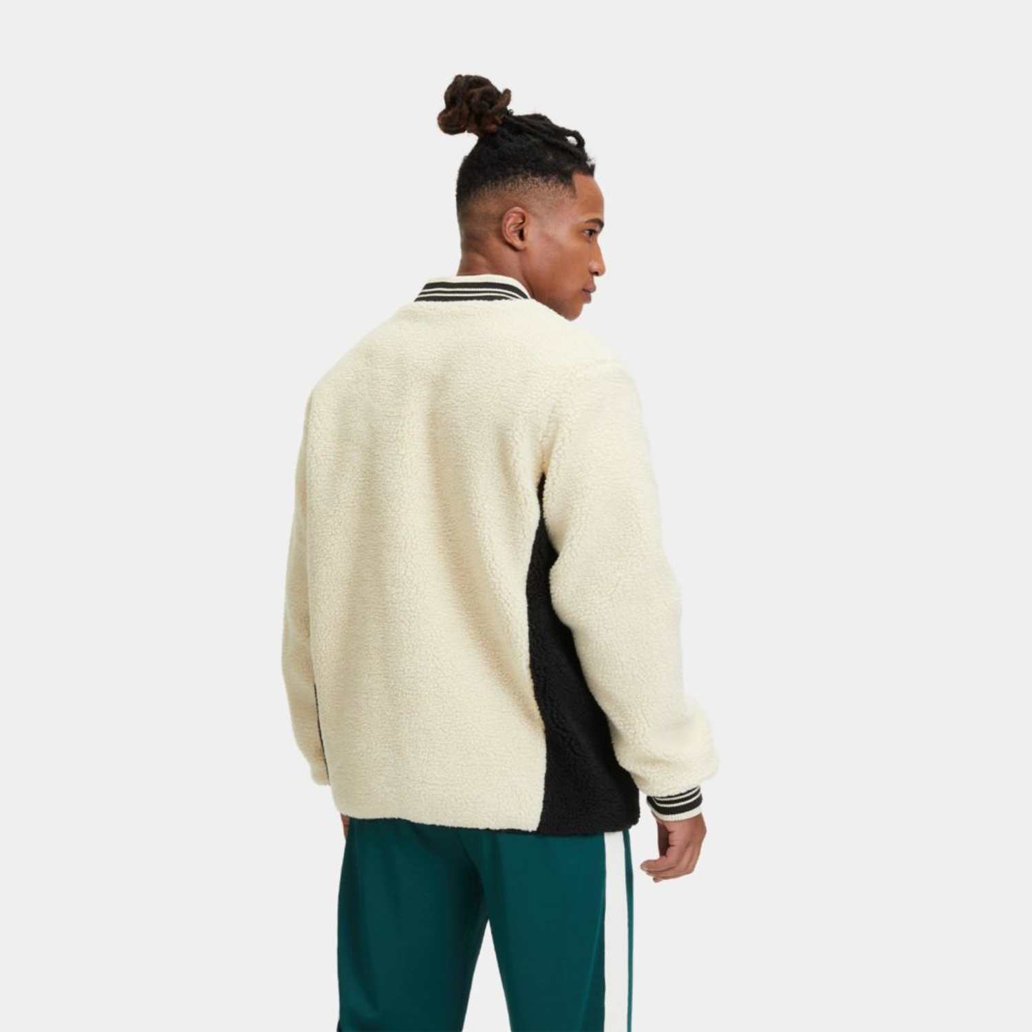 Fila LEUBSDORF teddy jacket bone white-black Bild 2