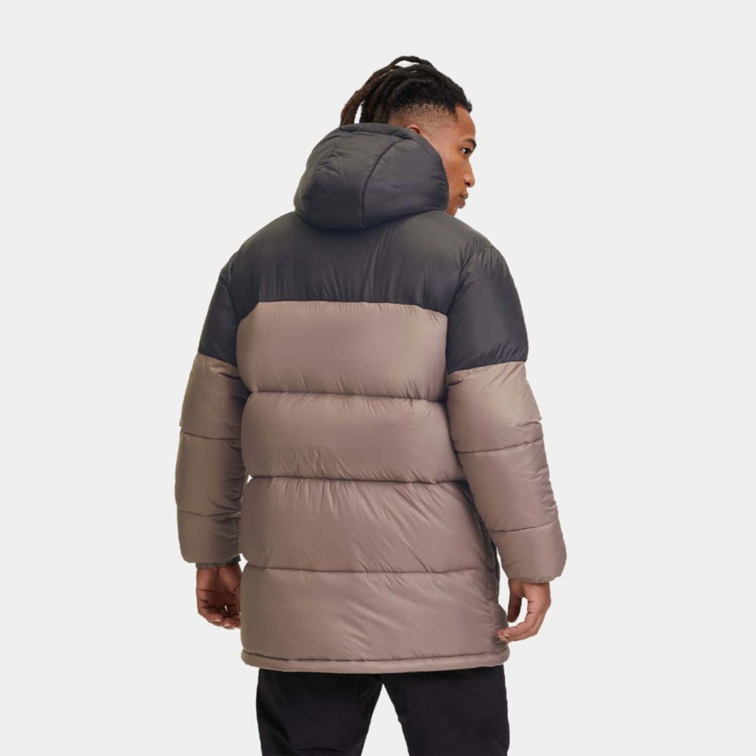 Fila LICHTENAU heavy puff parka deep taupe-black Bild 2