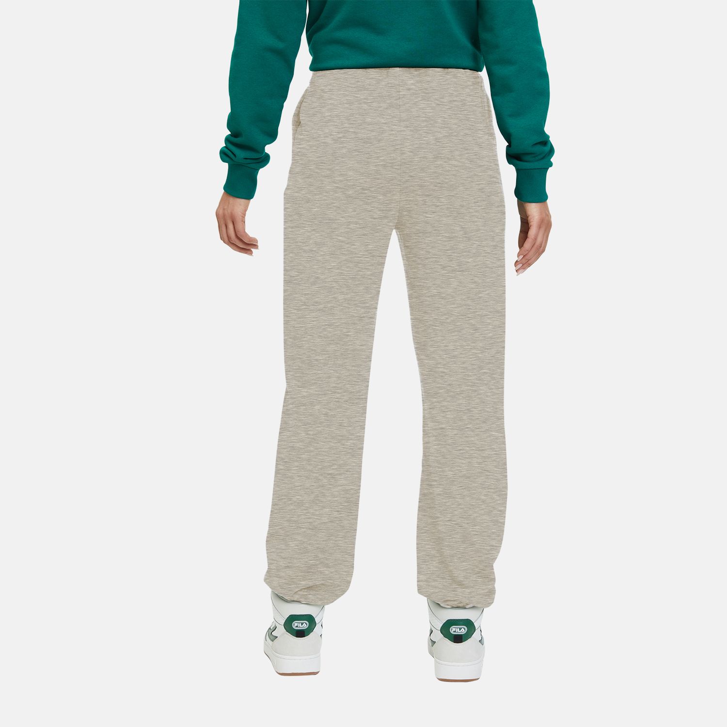 Fila LIMA graphic sweat pants oatmeal melange grey FILA Official