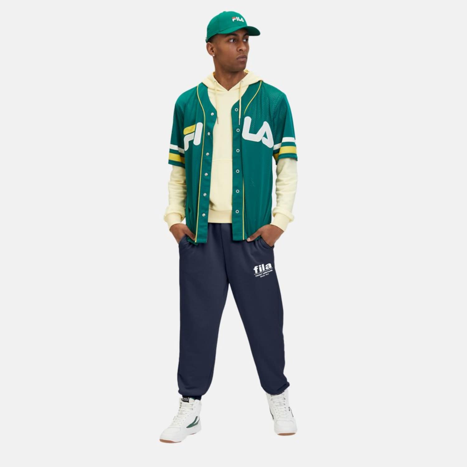 Fila LISBON graphic sweat pants black iris Bild 2