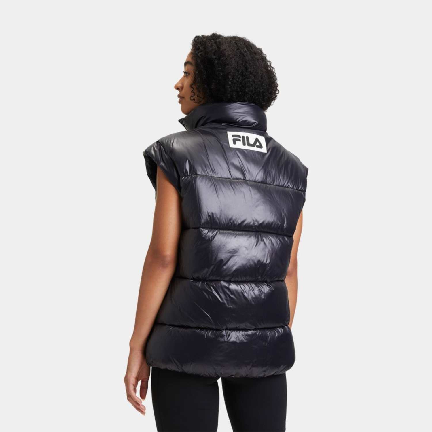 Fila LUZK long puffer vest Black Bild 2