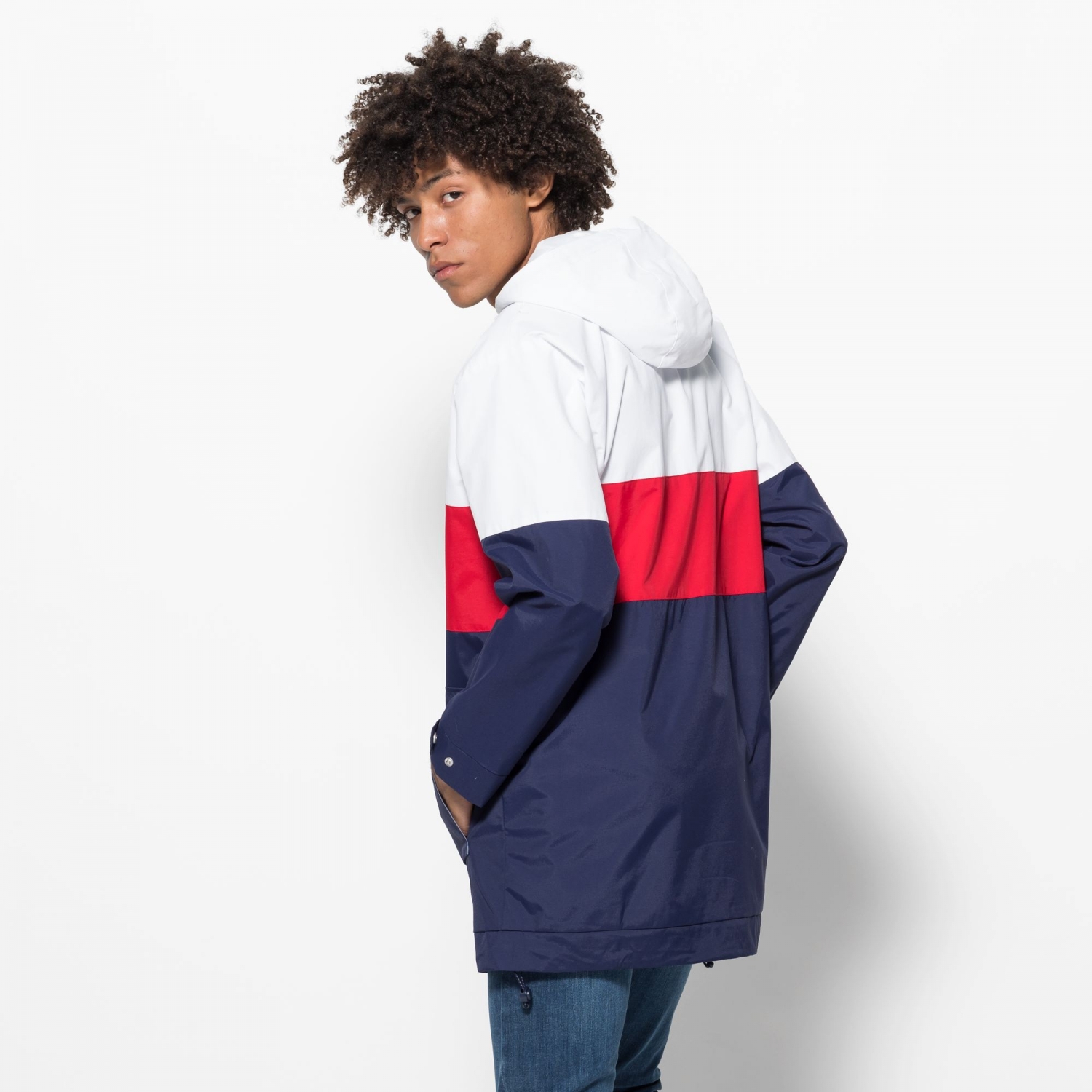 fila red white and blue jacket