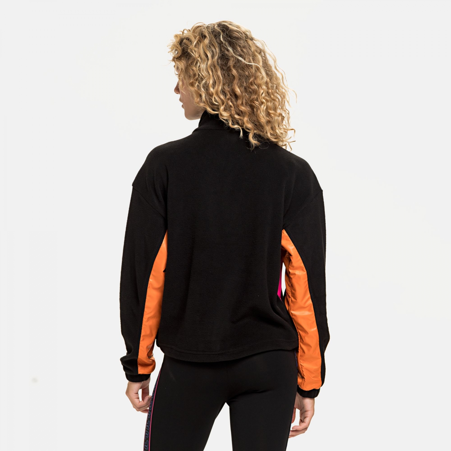 purple half zip fleece