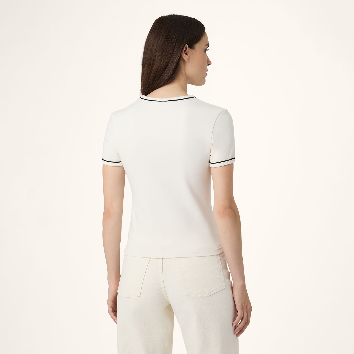 Fila PORTELLO slim v-neck t-shirt Bild 2