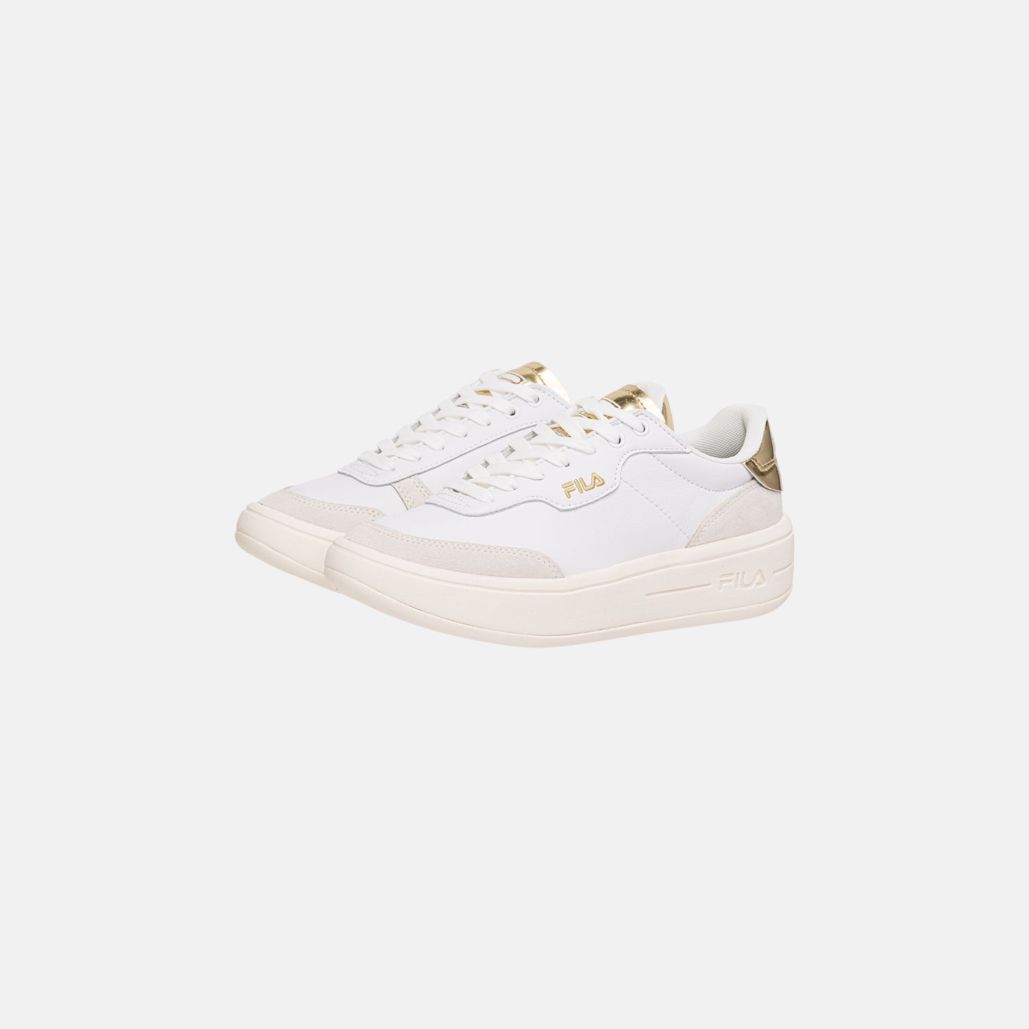 Fila white gold shoes on sale