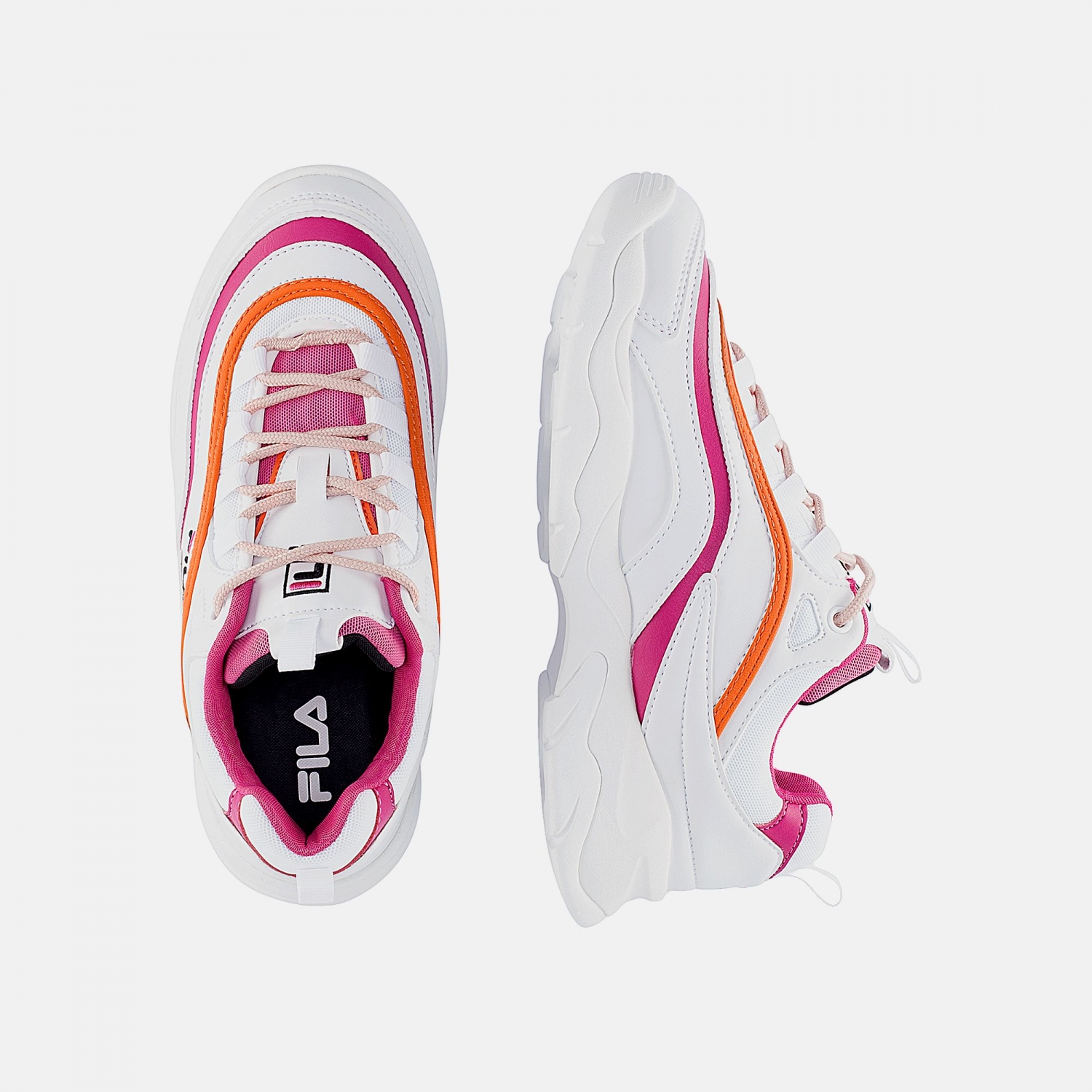 fila white pink