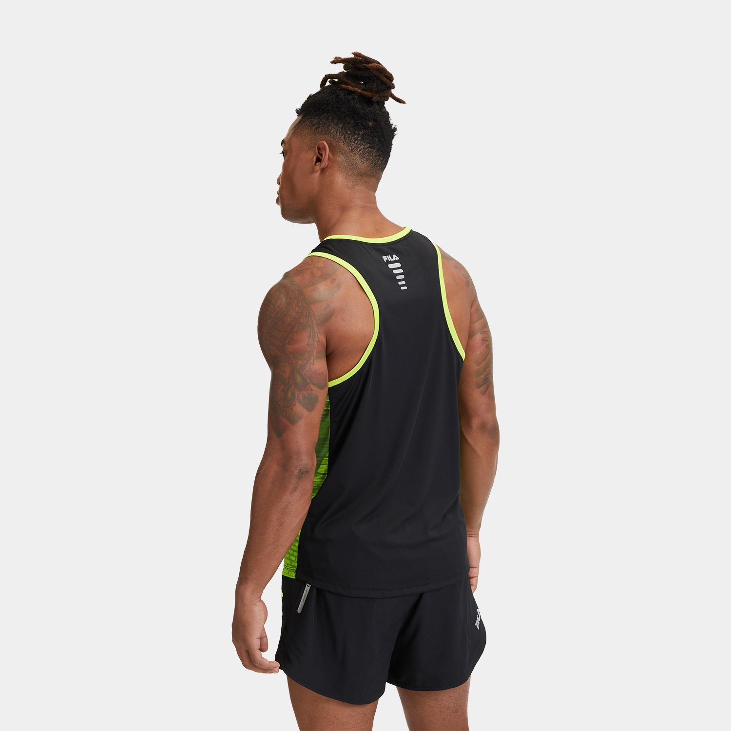Fila RIANO running tank acid lime-black Bild 2