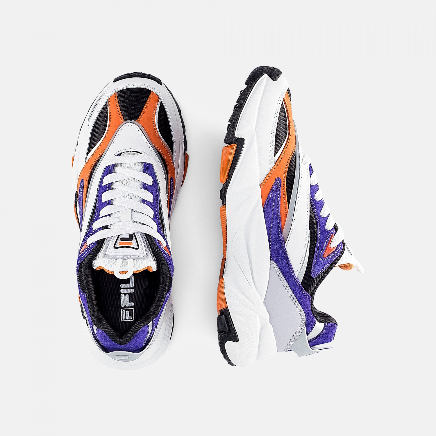 fila orange and black