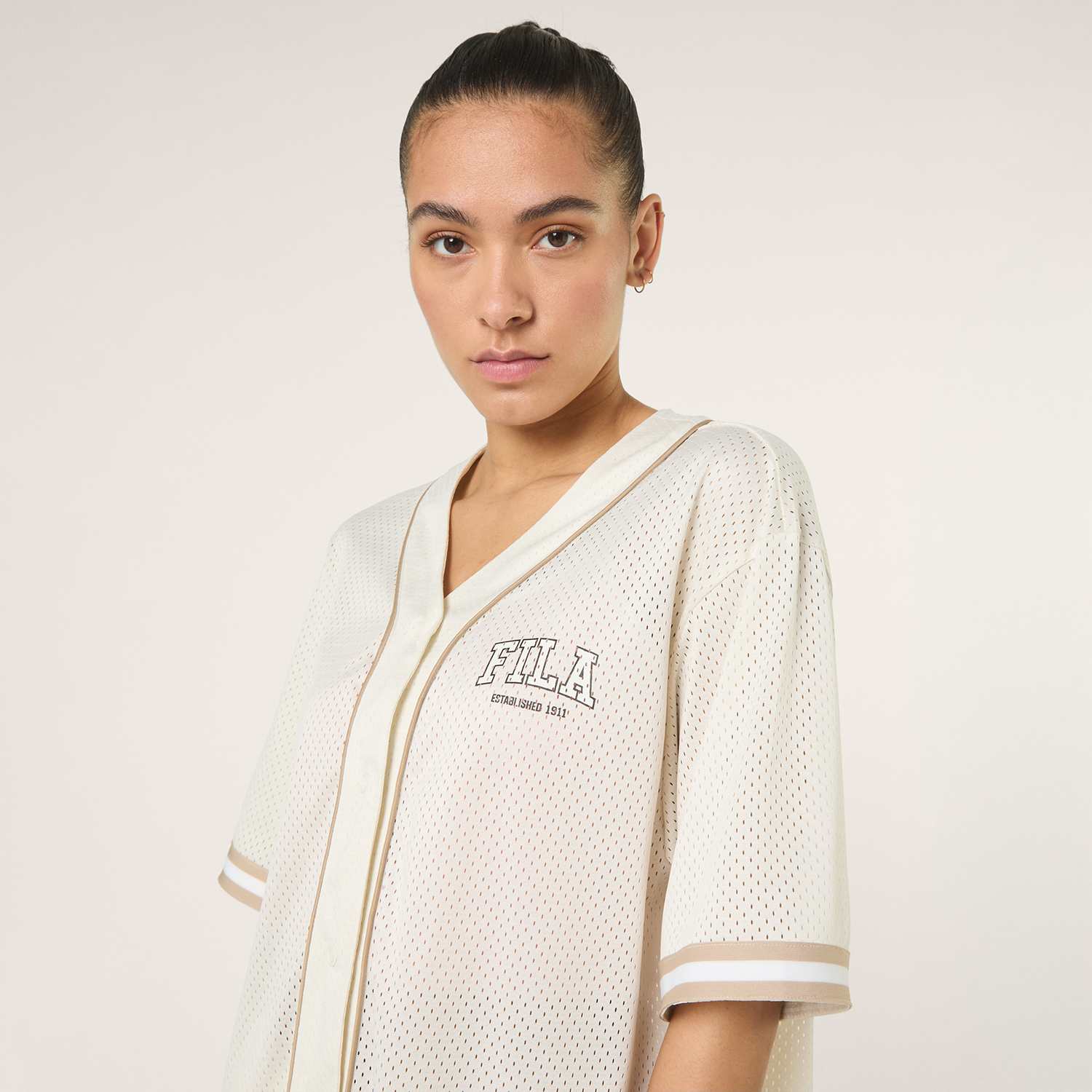 Fila VILLANOVA oversized mesh baseball shirt Bild 2