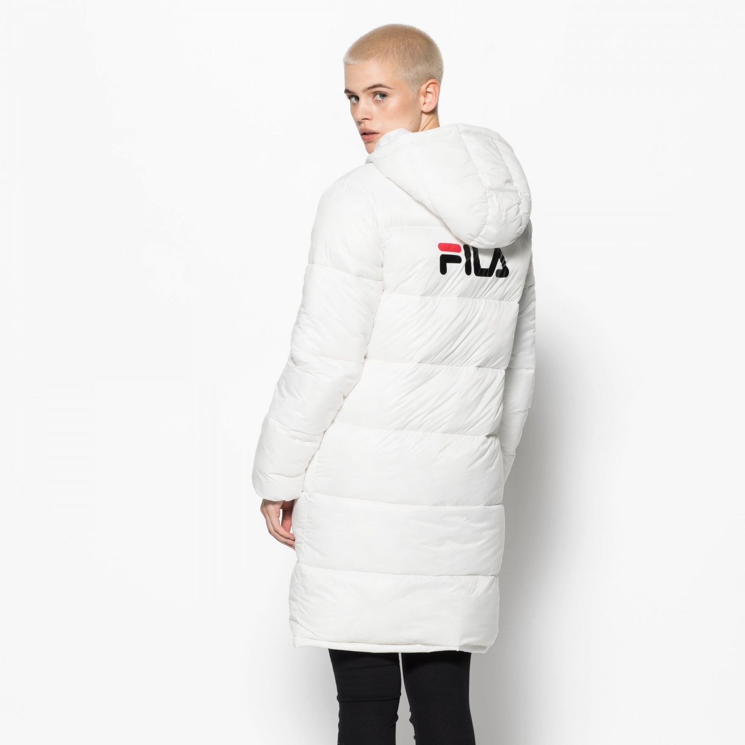 Fila Zia Long Puff Jacket white FILA Official