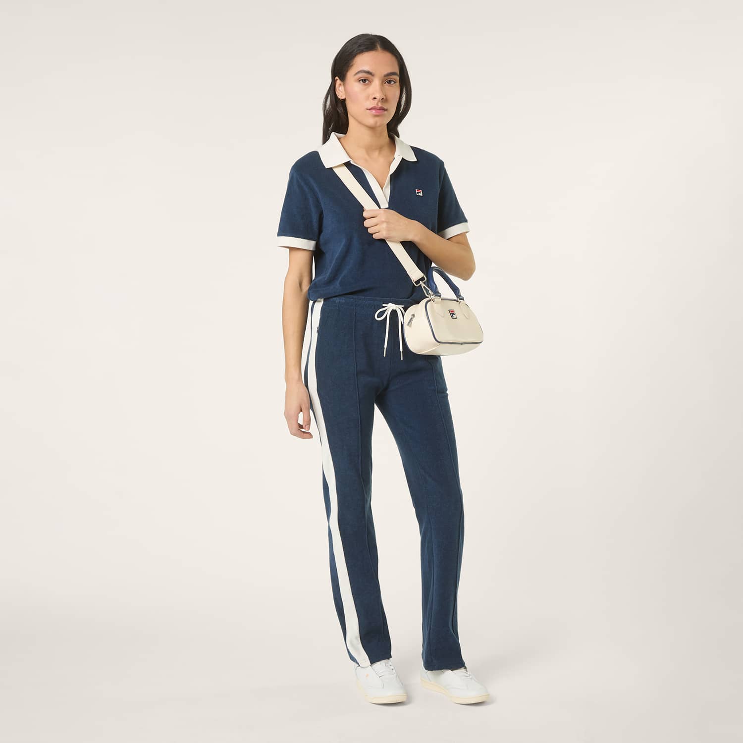 Fila ADRIANO slim contrast panel towelling track pants Bild 3