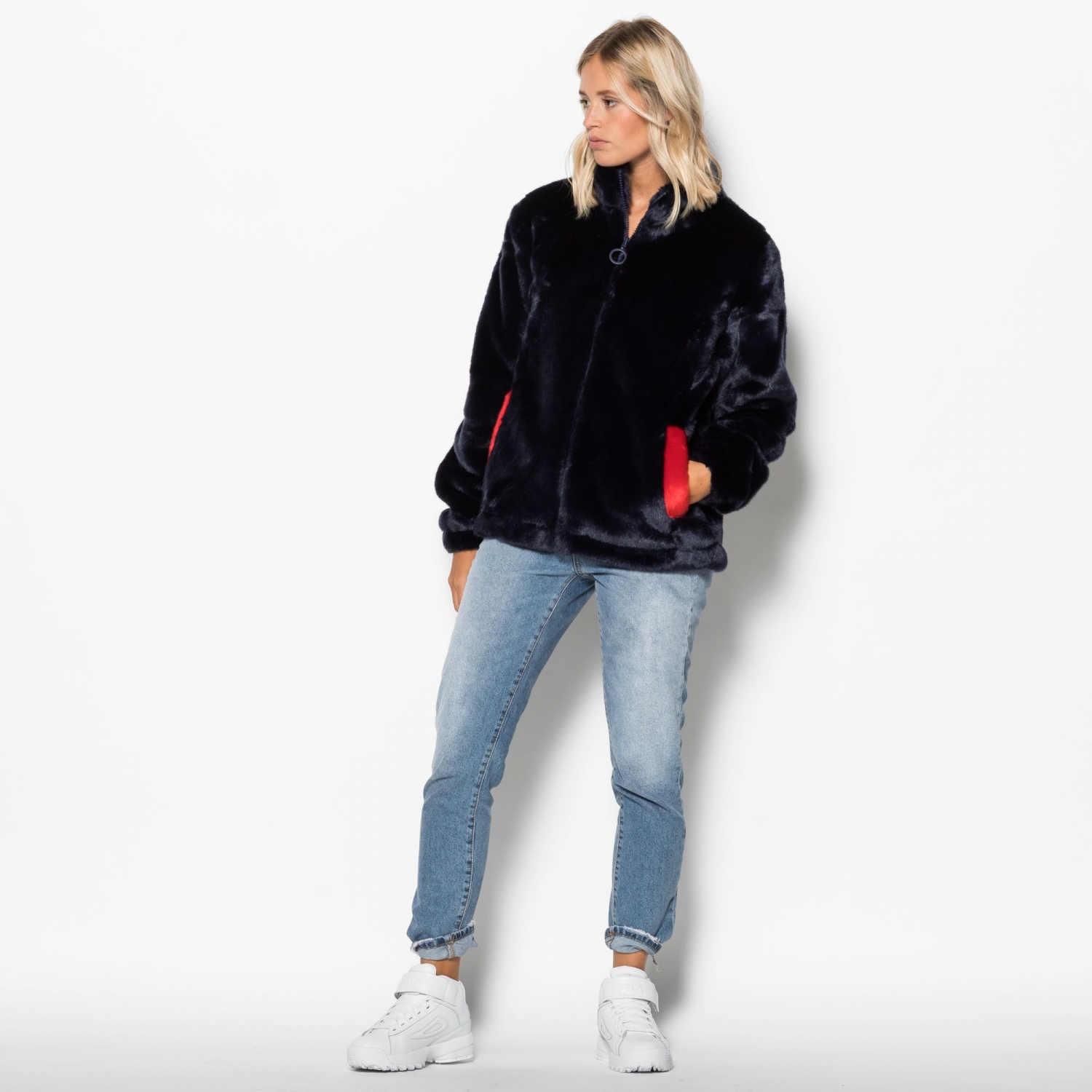 fila arianna faux fur jacket