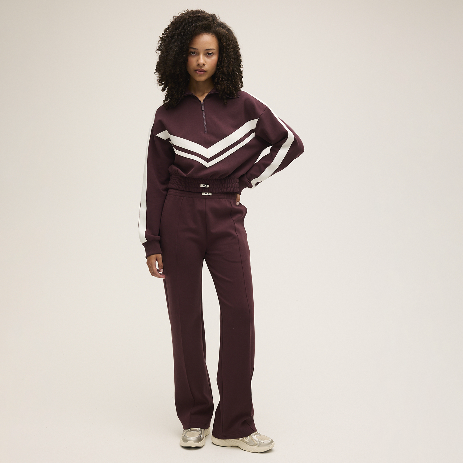 Fila AVIGNA  relaxed cropped half zip sweatshirt Bild 3