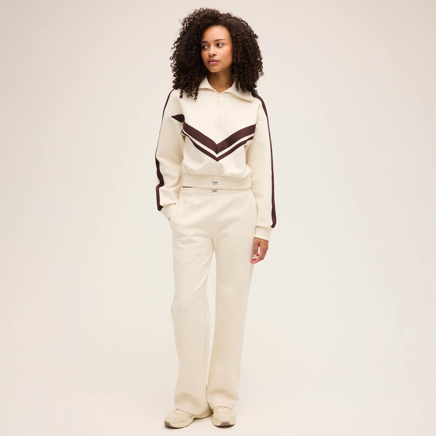 Fila AVIGNA  relaxed cropped half zip sweatshirt Bild 3