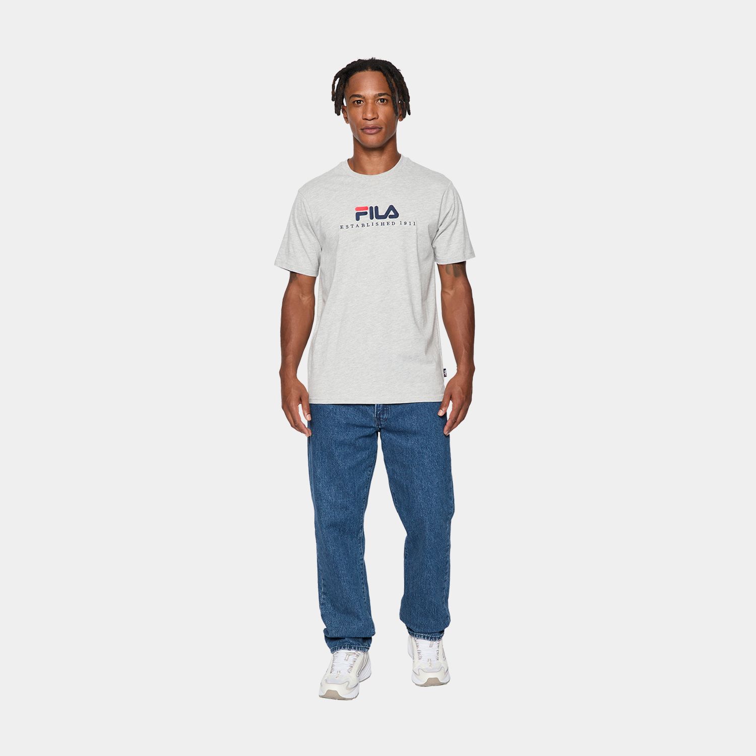Fila BEDBURG tee Light Grey Melange Bild 3