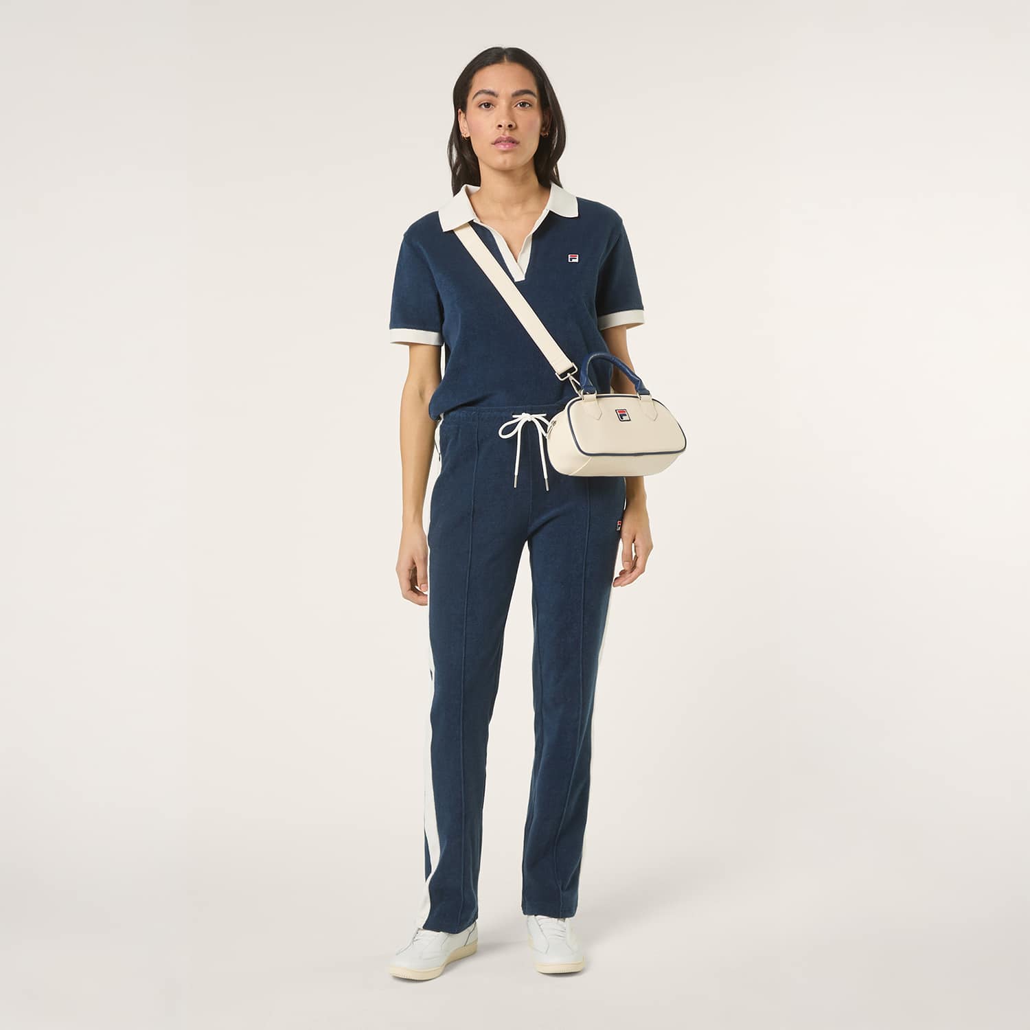 Fila BELFORT relaxed johnny collar towelling top Bild 3