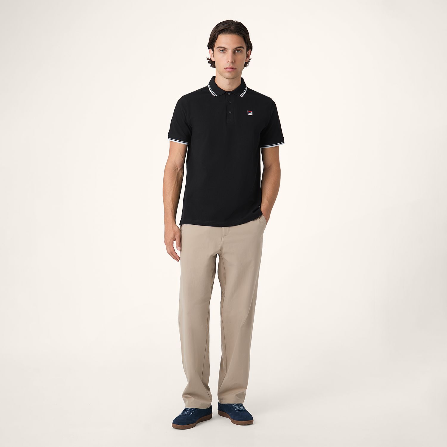 Fila BIELLA regular tipped polo shirt Bild 3