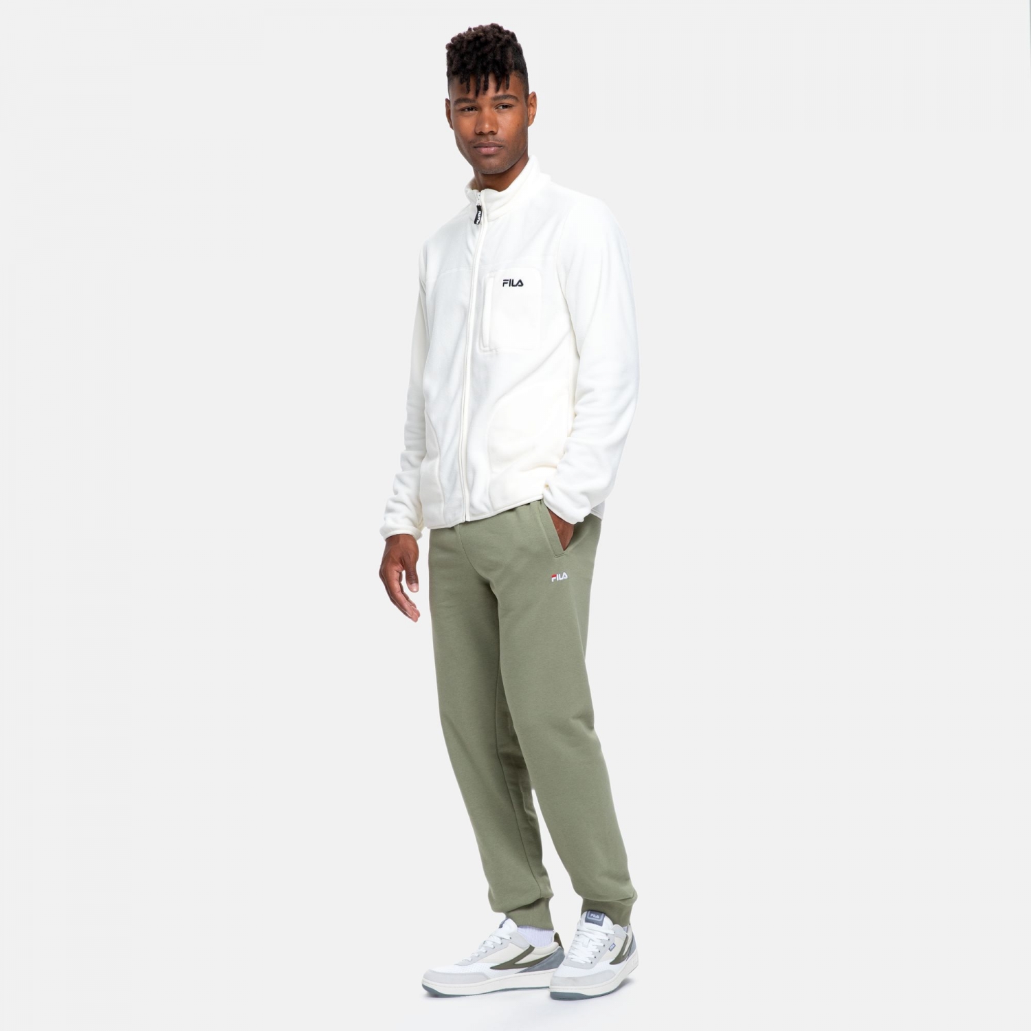 Fila Bleiburg Fleece Jacket white white FILA Official