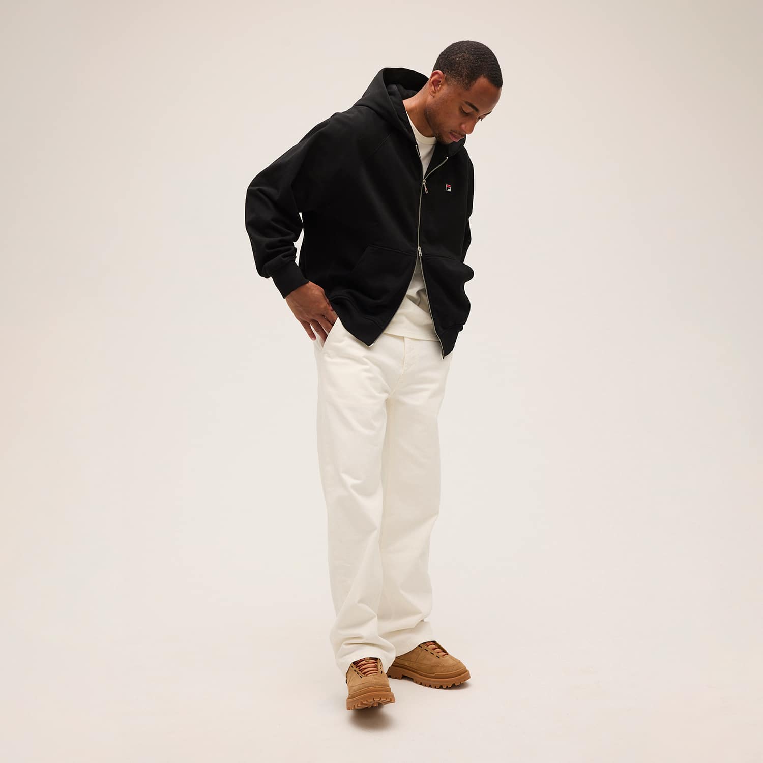 Fila BORNO oversized raglan 2-way zip hoodie Bild 3