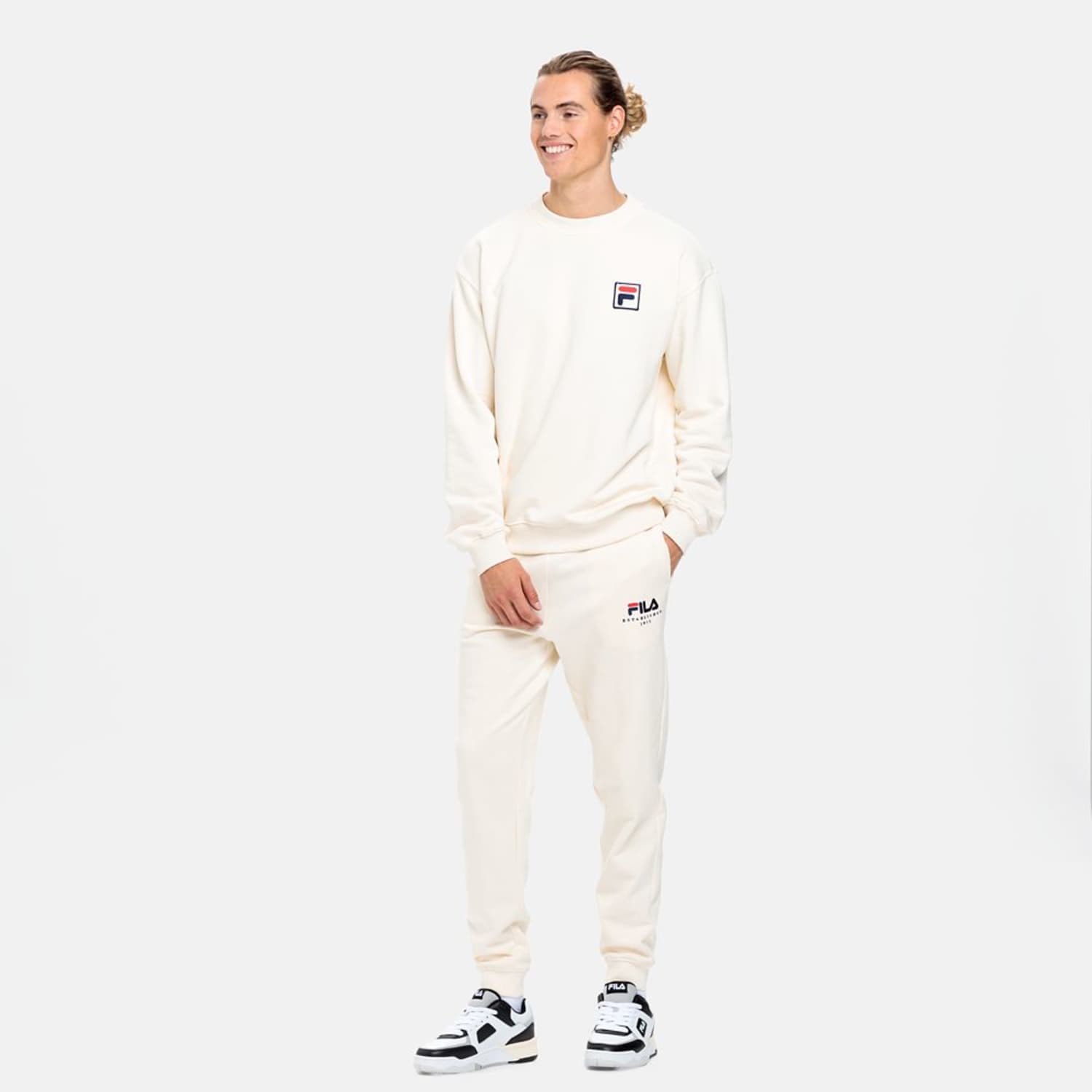 Fila BOVRUP SWEAT PANTS Antique white Bild 3