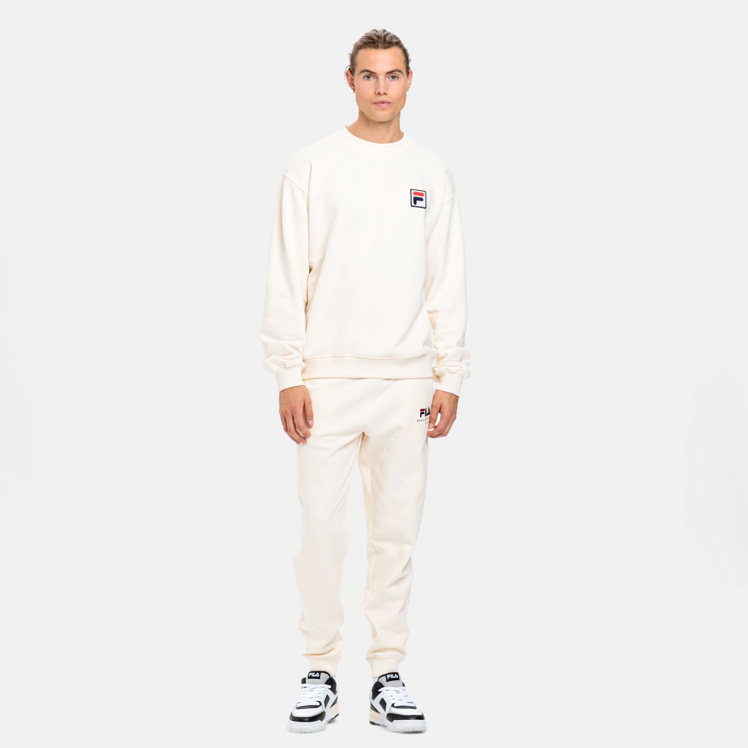 Fila BROBY CREW NECK ANTIQUE WHITE Bild 3