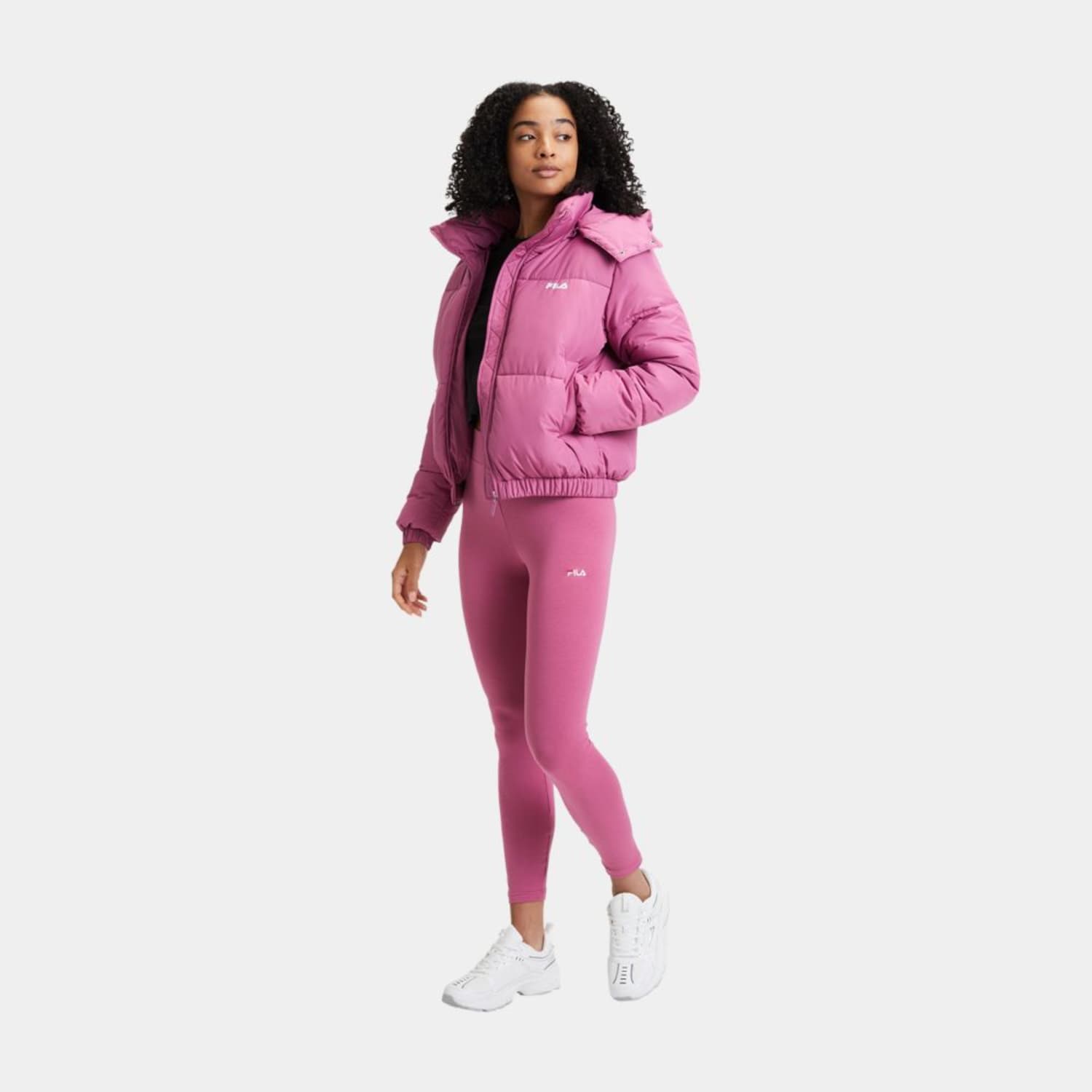 Fila BUCHEN Cropped Puffer Jacket red violet Bild 3