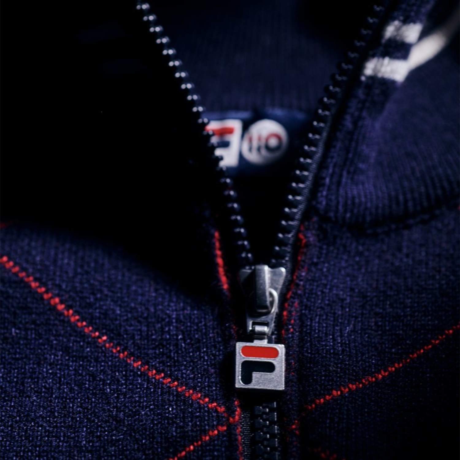 Fila Cashmere Argyle Full Zip Sweater Bild 3