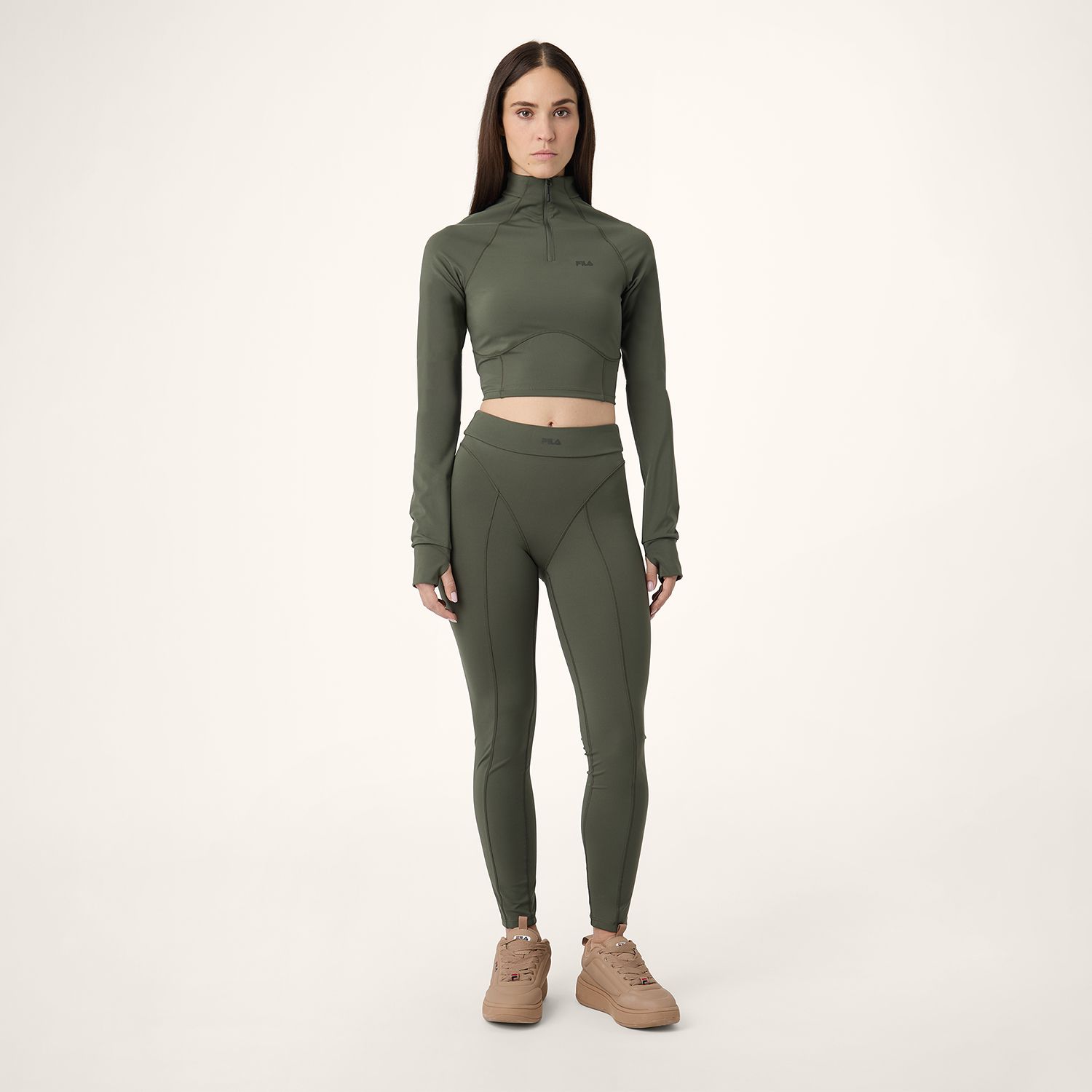 Fila CORSICO slim cropped sculptural half-zip shirt Bild 3