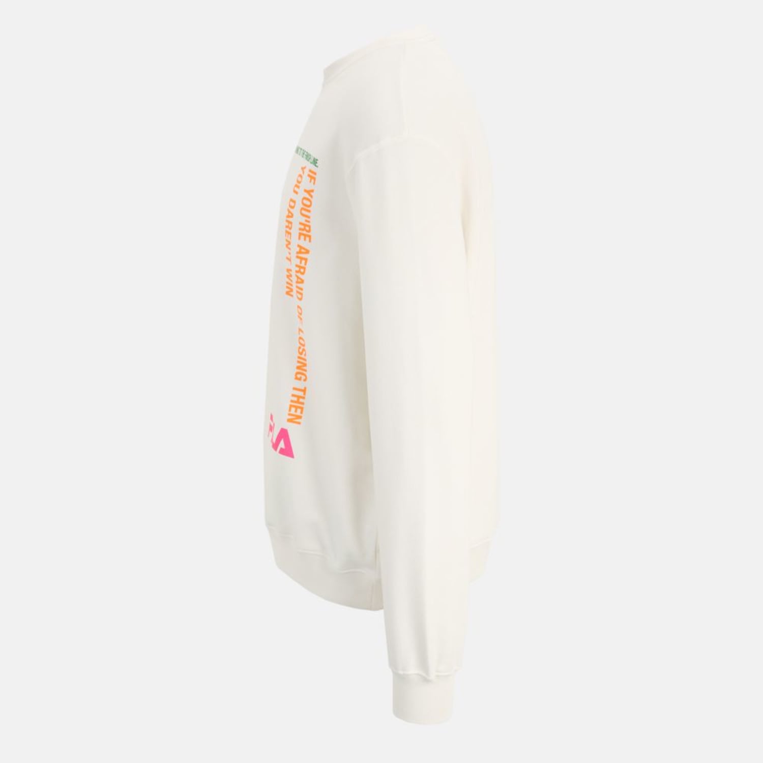Fila Crewneck sweatshirt with multicolor transfer detail white Bild 3
