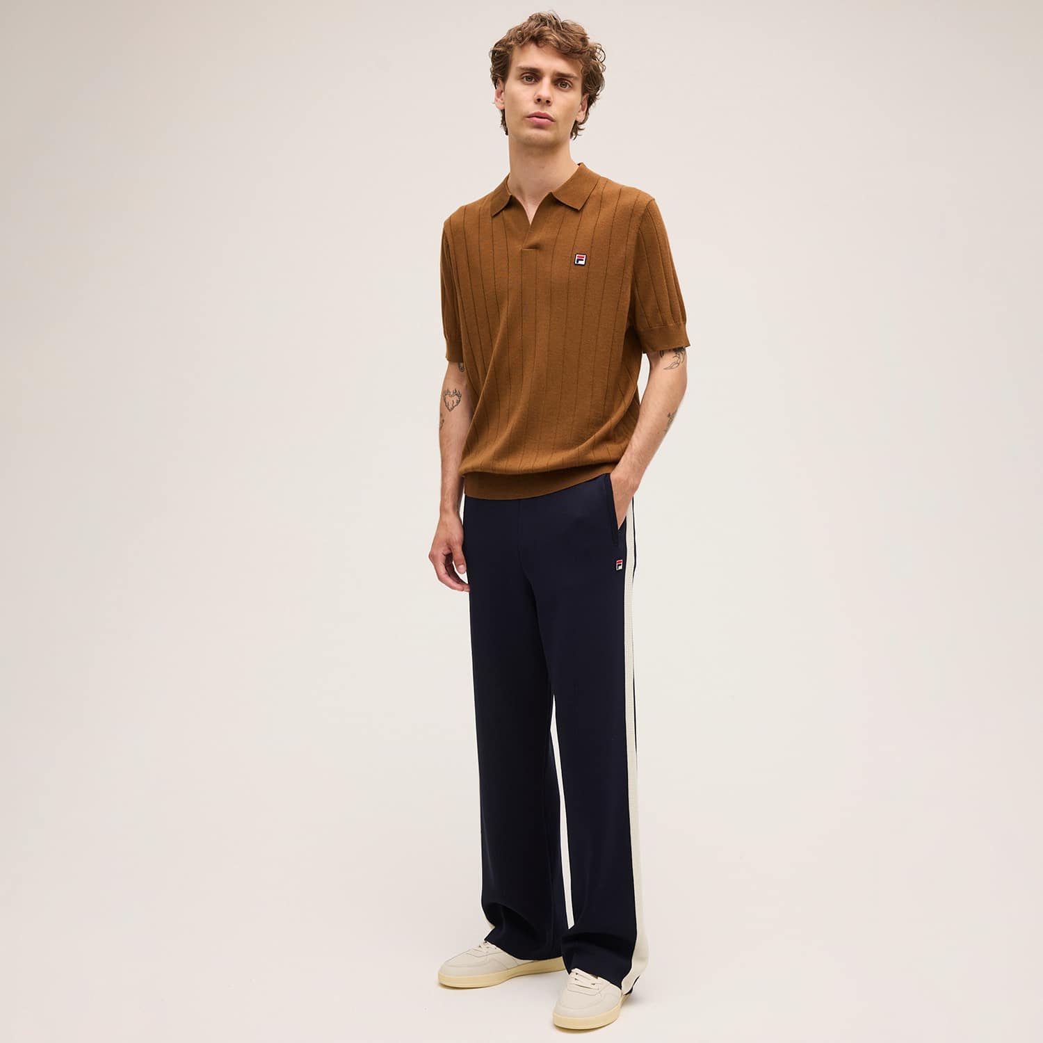 Fila DANTA regular merino knit polo shirt Bild 3