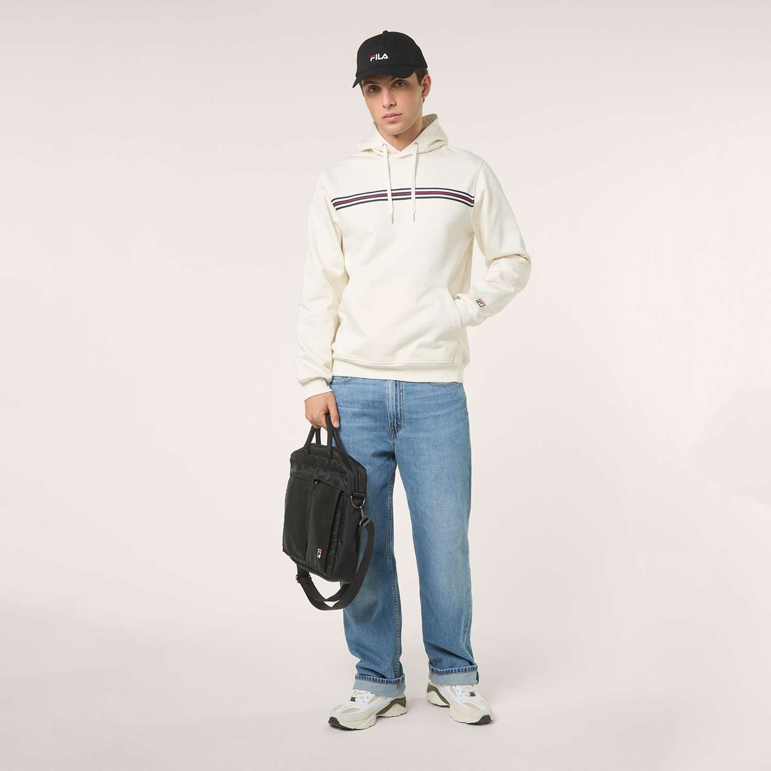 Fila DIECIMO regular heritage tape hoodie Bild 3