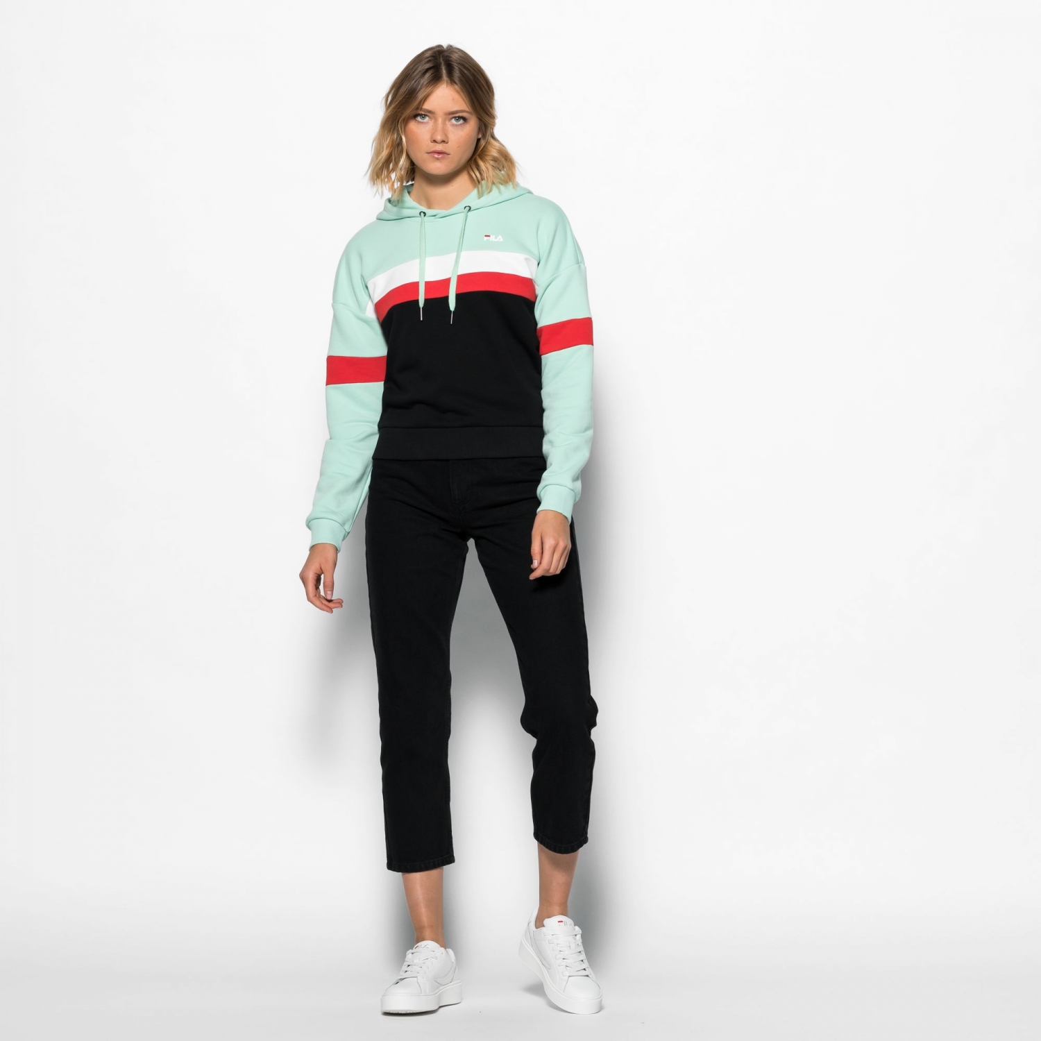 Fila Ella Hoody mist-green-black Bild 3