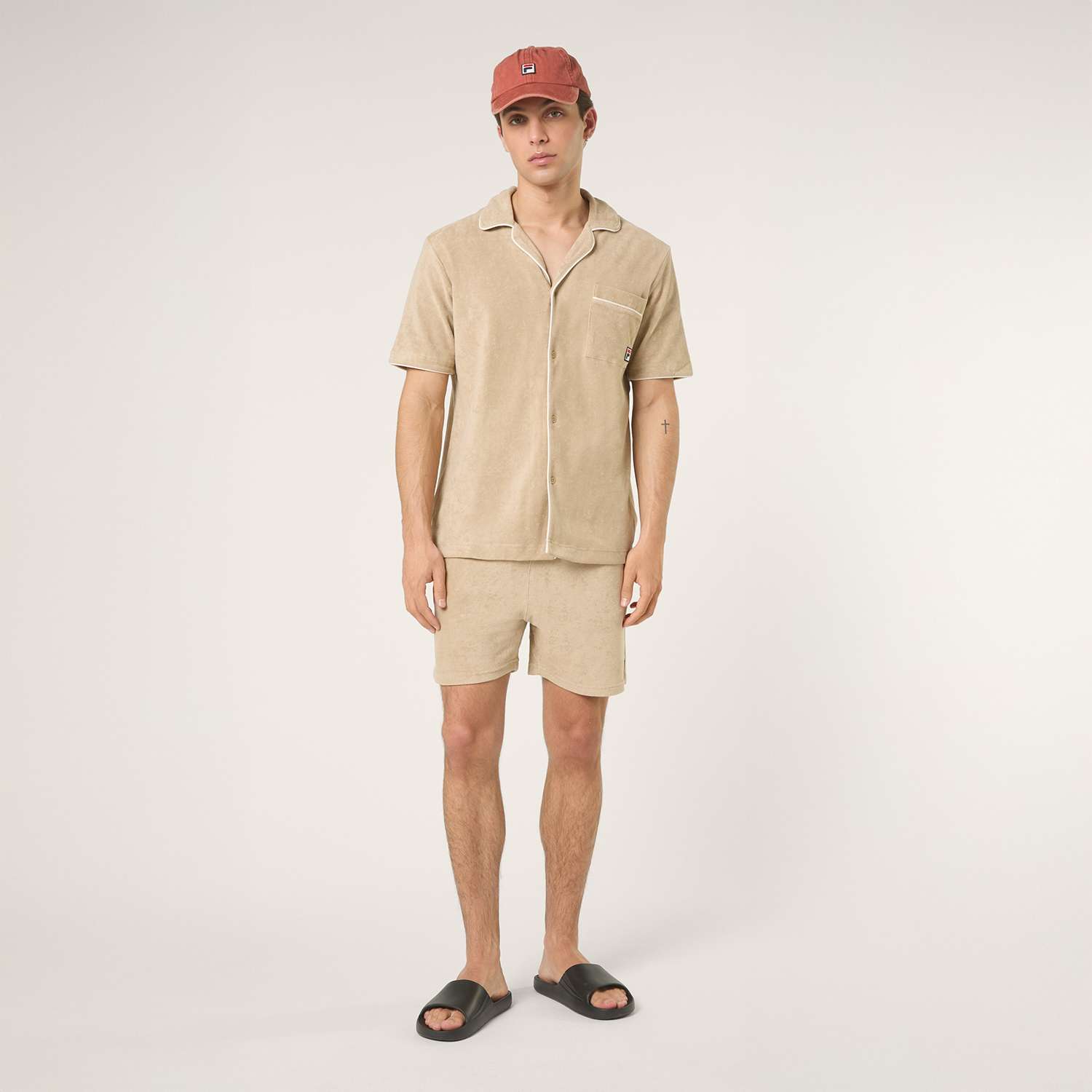 Fila EMPOLI relaxed towelling resort shirt Bild 3