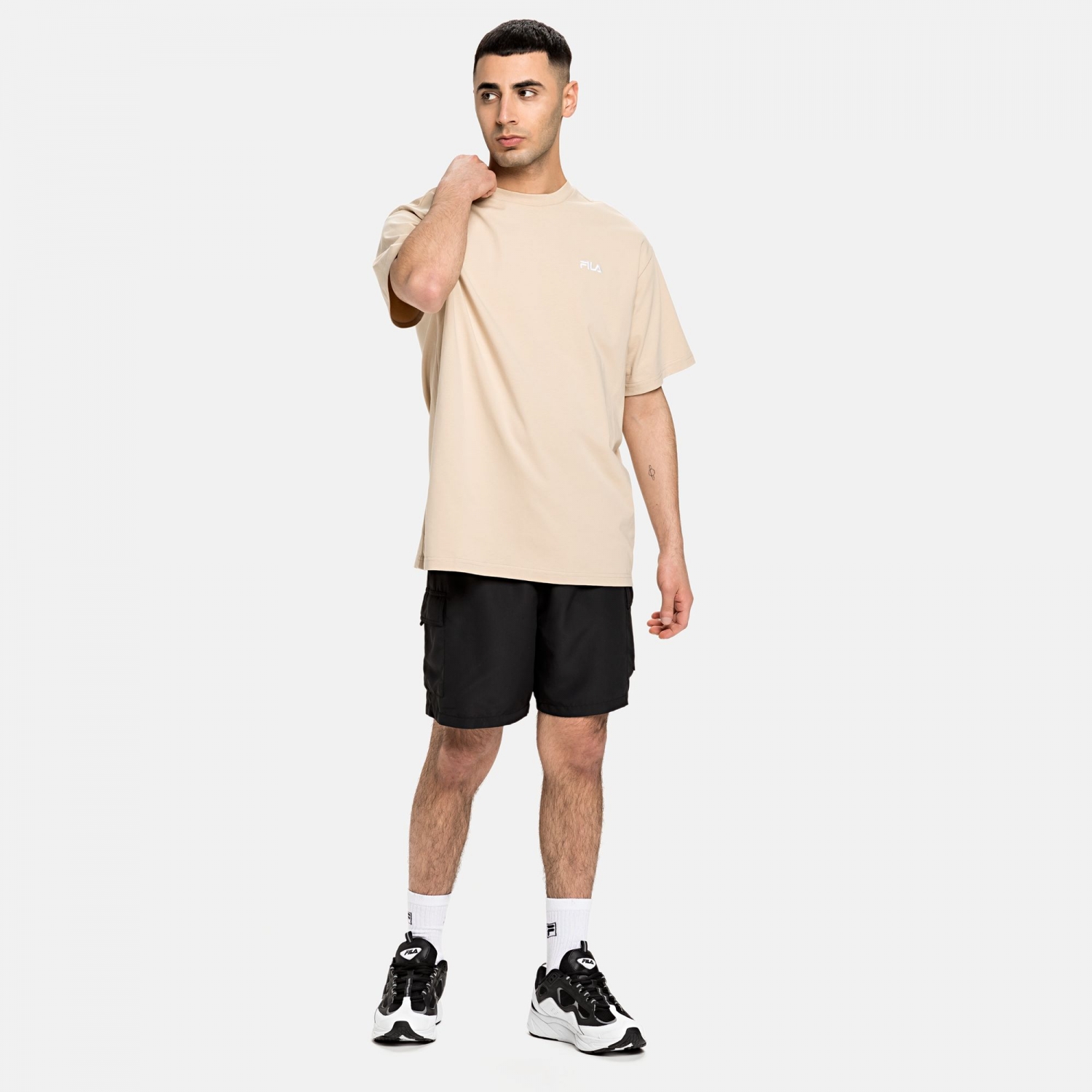 Fila Fonda Oversized Dropped Shoulder Tee oxford-tan Bild 3