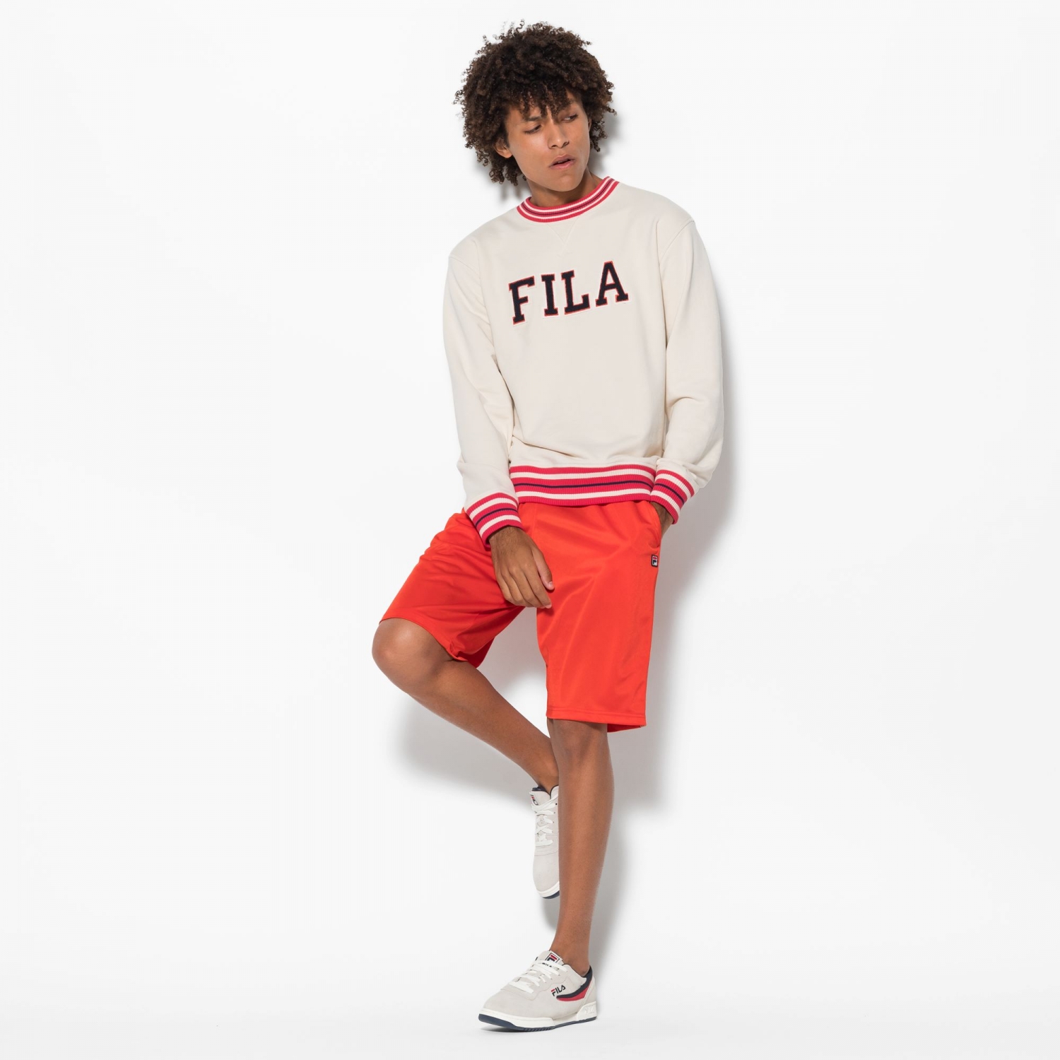 fila red shorts