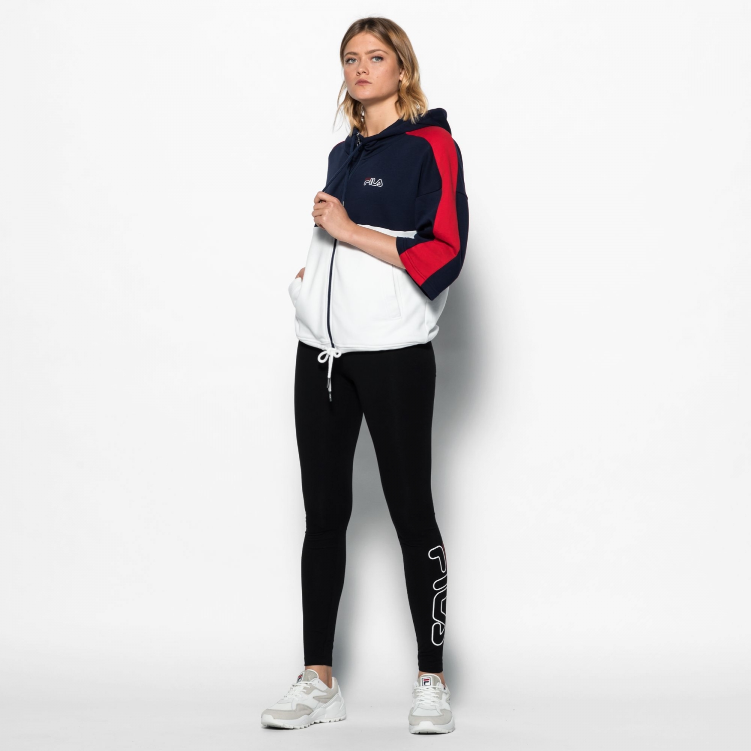fila short sleeve hoodie