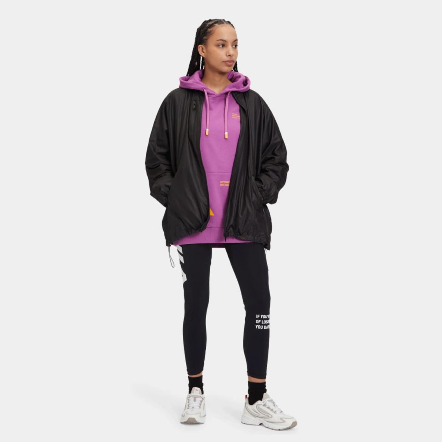 Fila K-way with seam details and logo on the back black Bild 3