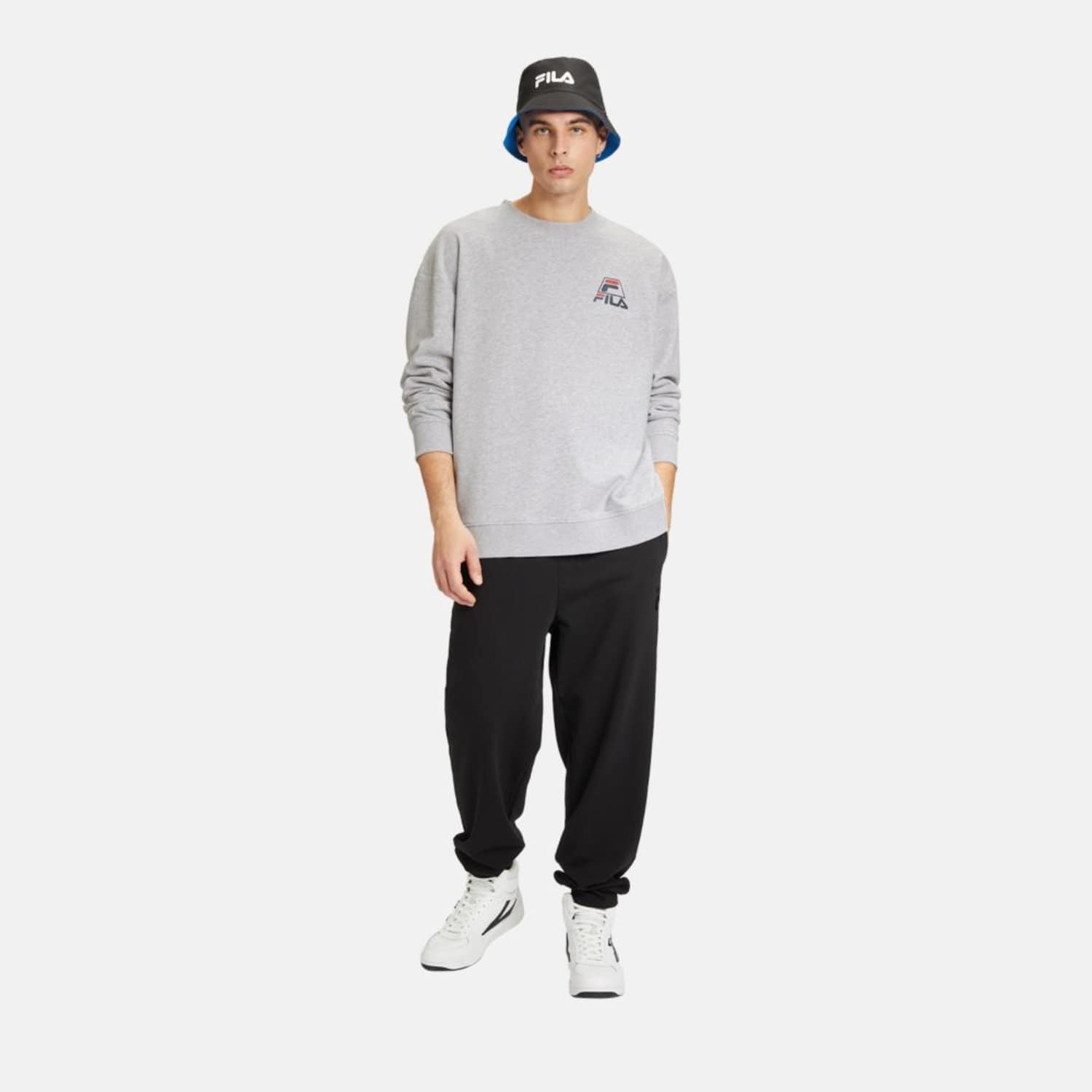 Fila LAHTI crew sweat light grey melange Bild 3