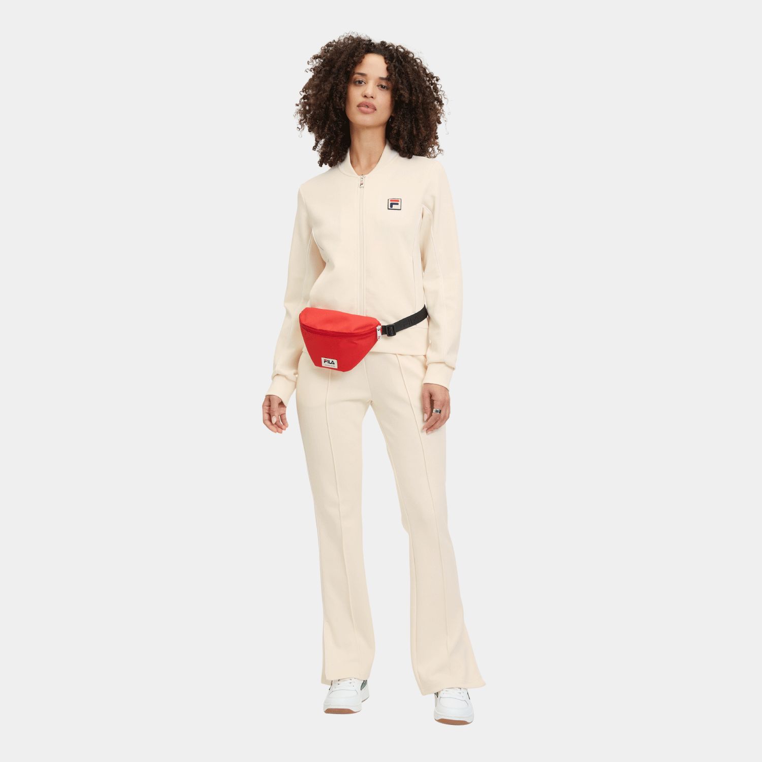 Fila LAIBEN bootcut track pants antique white Bild 3