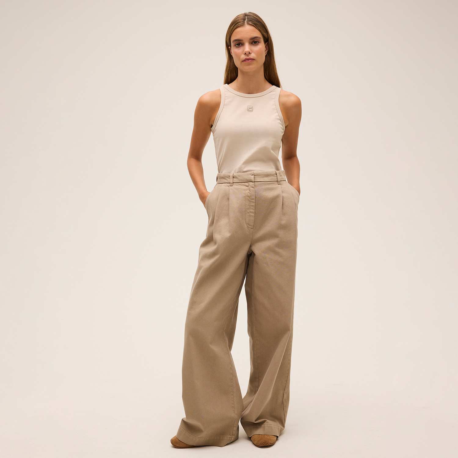 Fila LAMON wide pleated woven trousers Bild 3