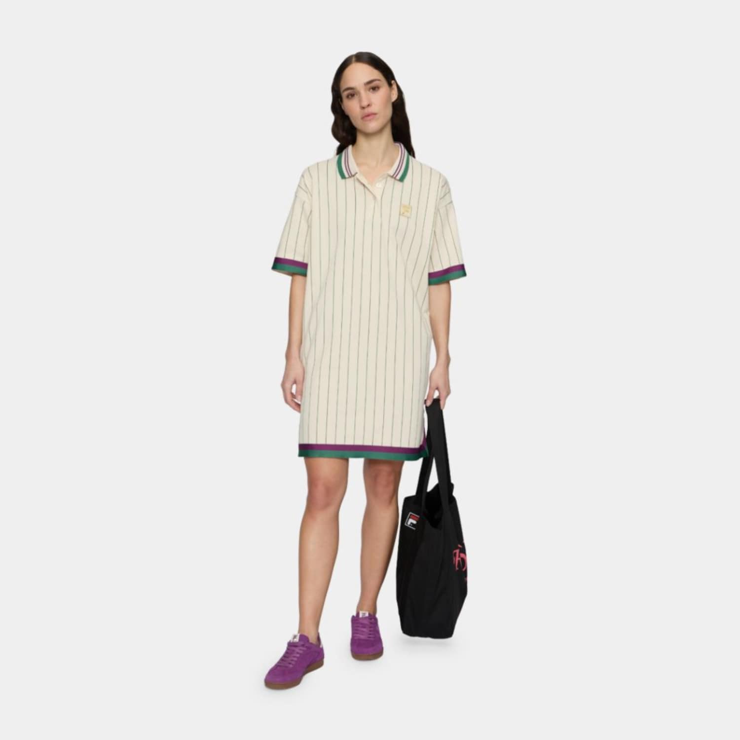 Fila LAVINIA striped oversized polo dress Bild 3