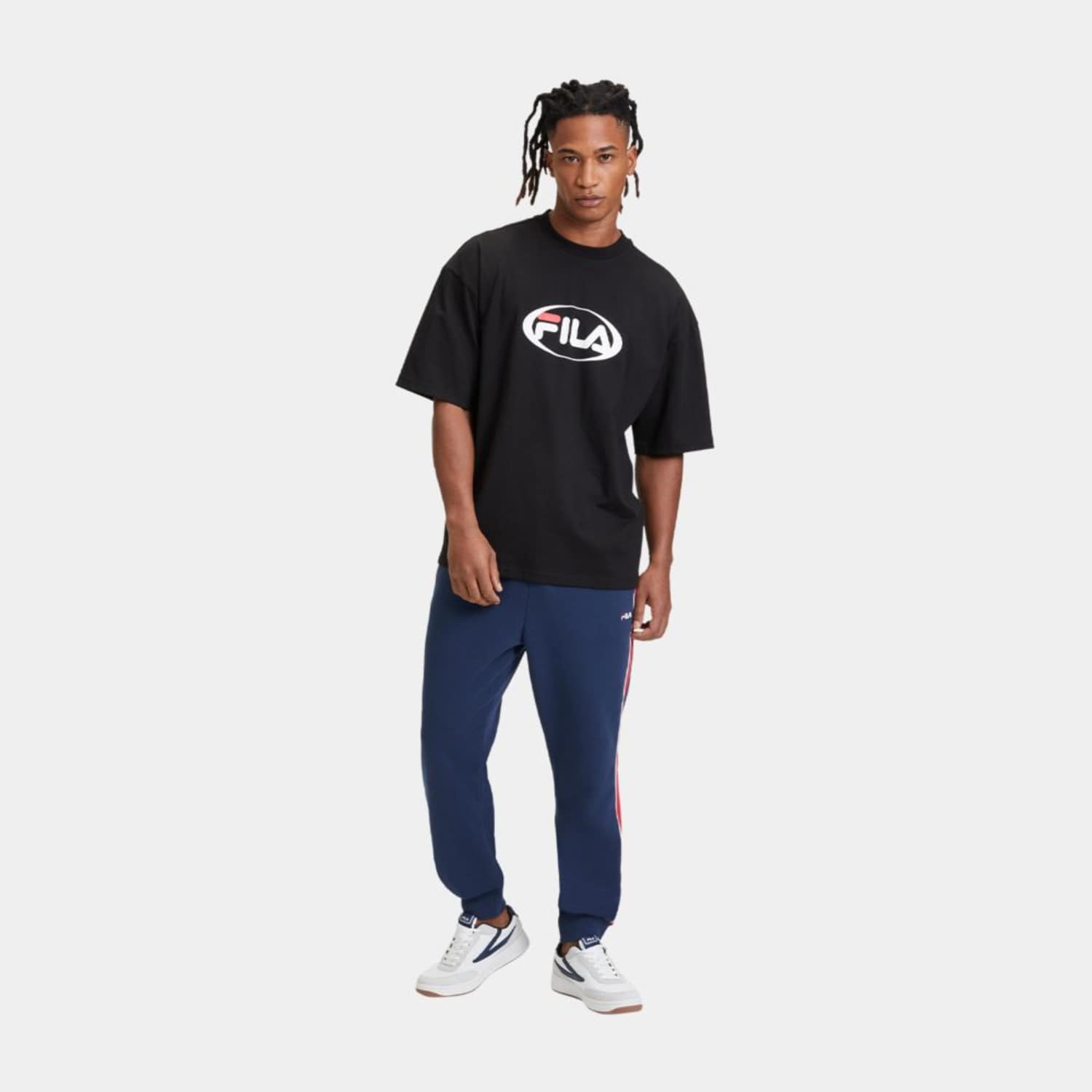 Fila LEMOORE oversized logo tee Black Bild 3