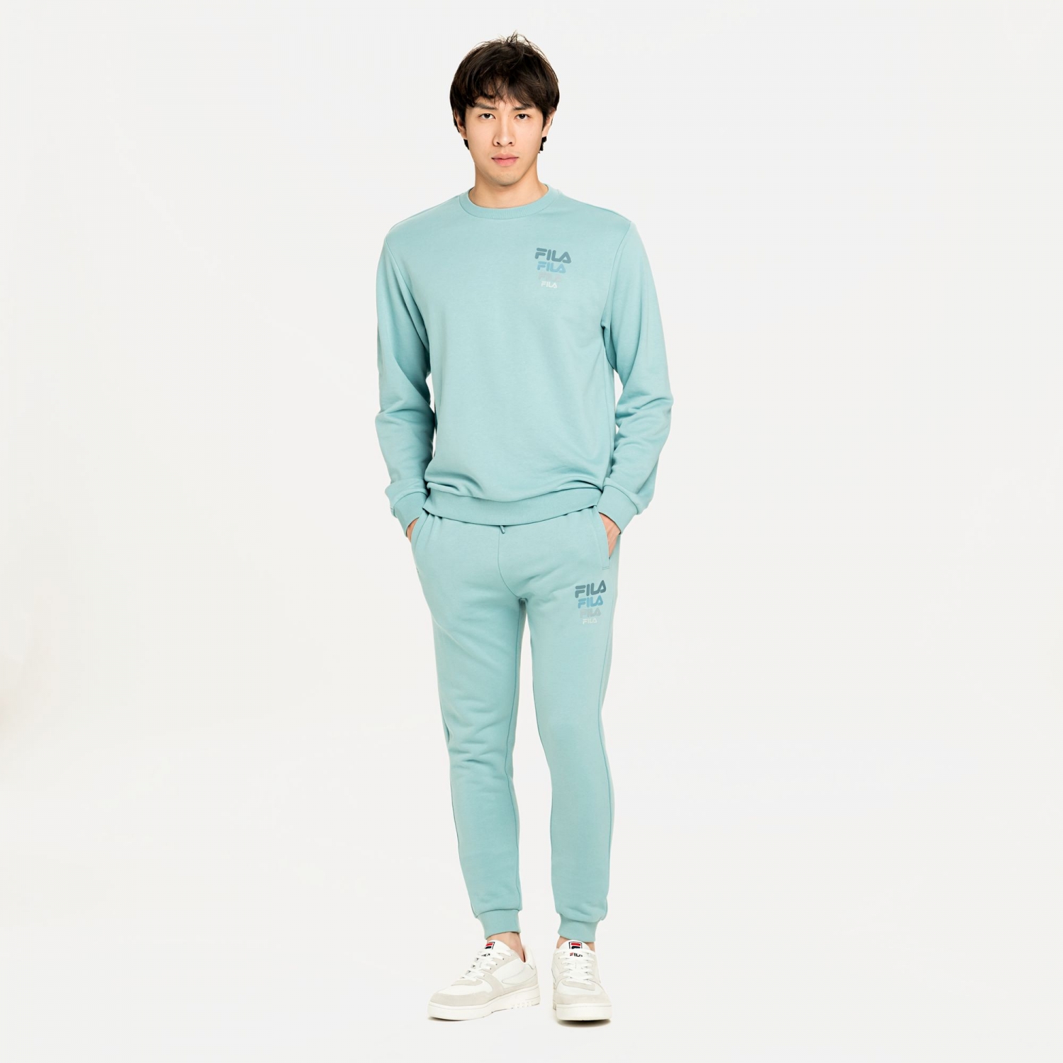 Fila Liam Crew Sweat cameo-blue Bild 3