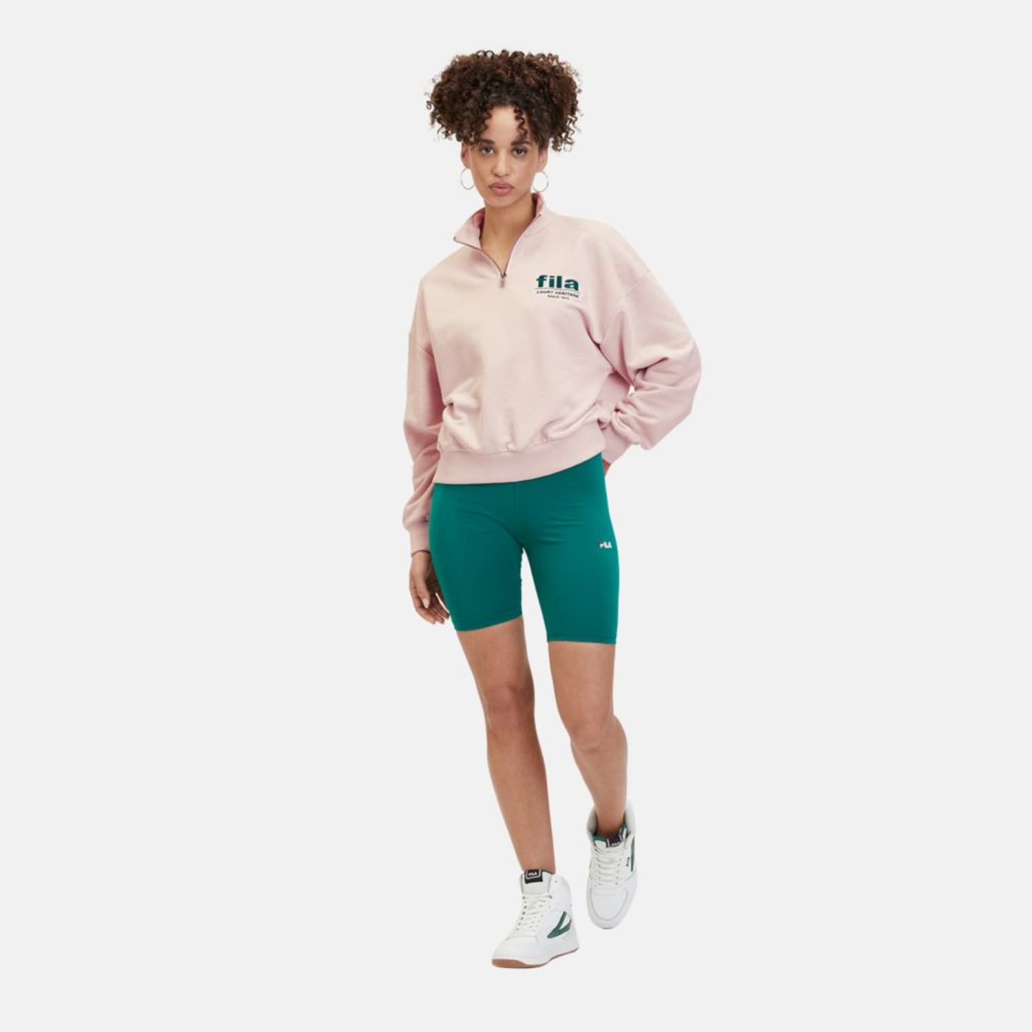 Fila LIMA graphic half-zip sweater oatmeal melange Bild 3