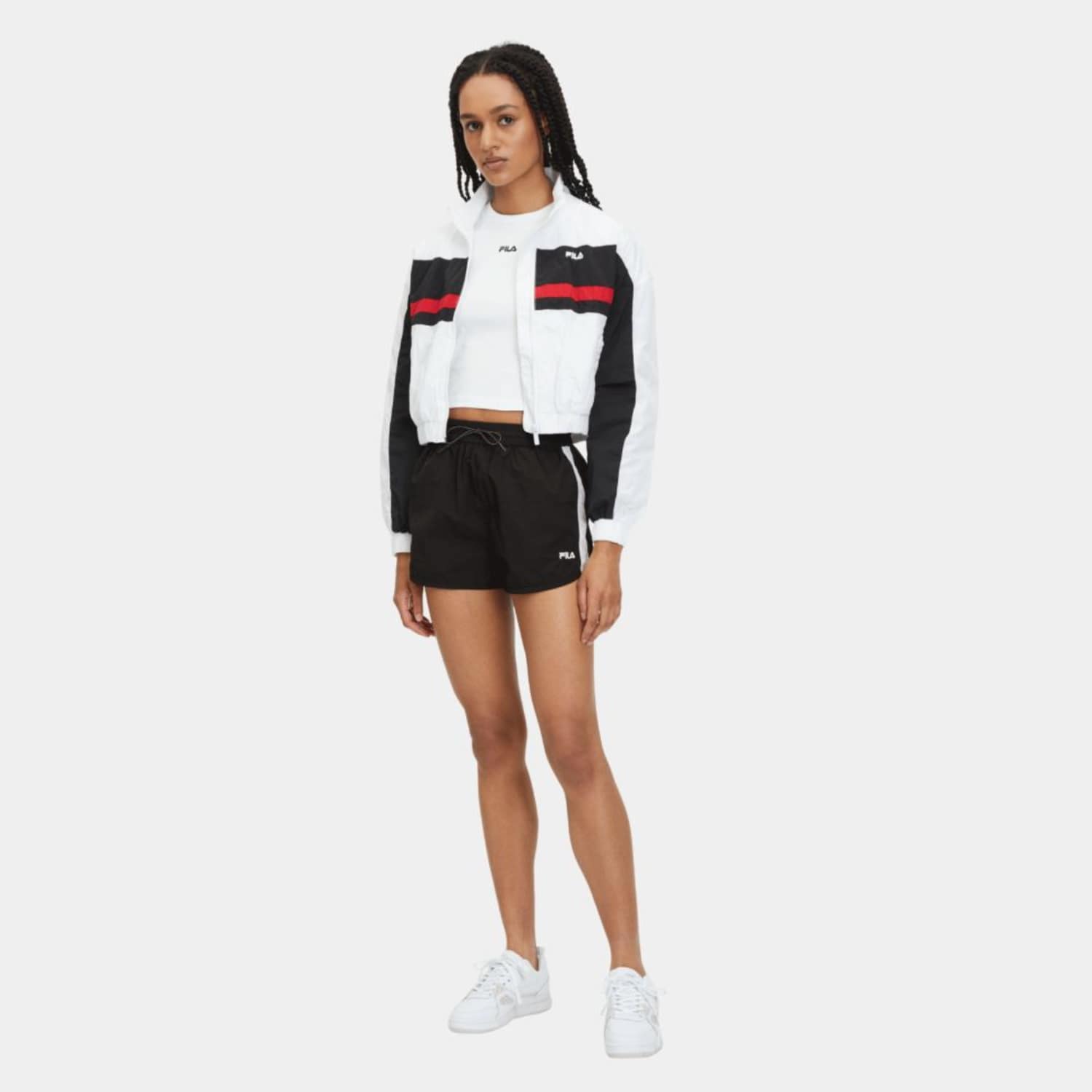 Fila LIMASSOL shorts black-bright white Bild 3
