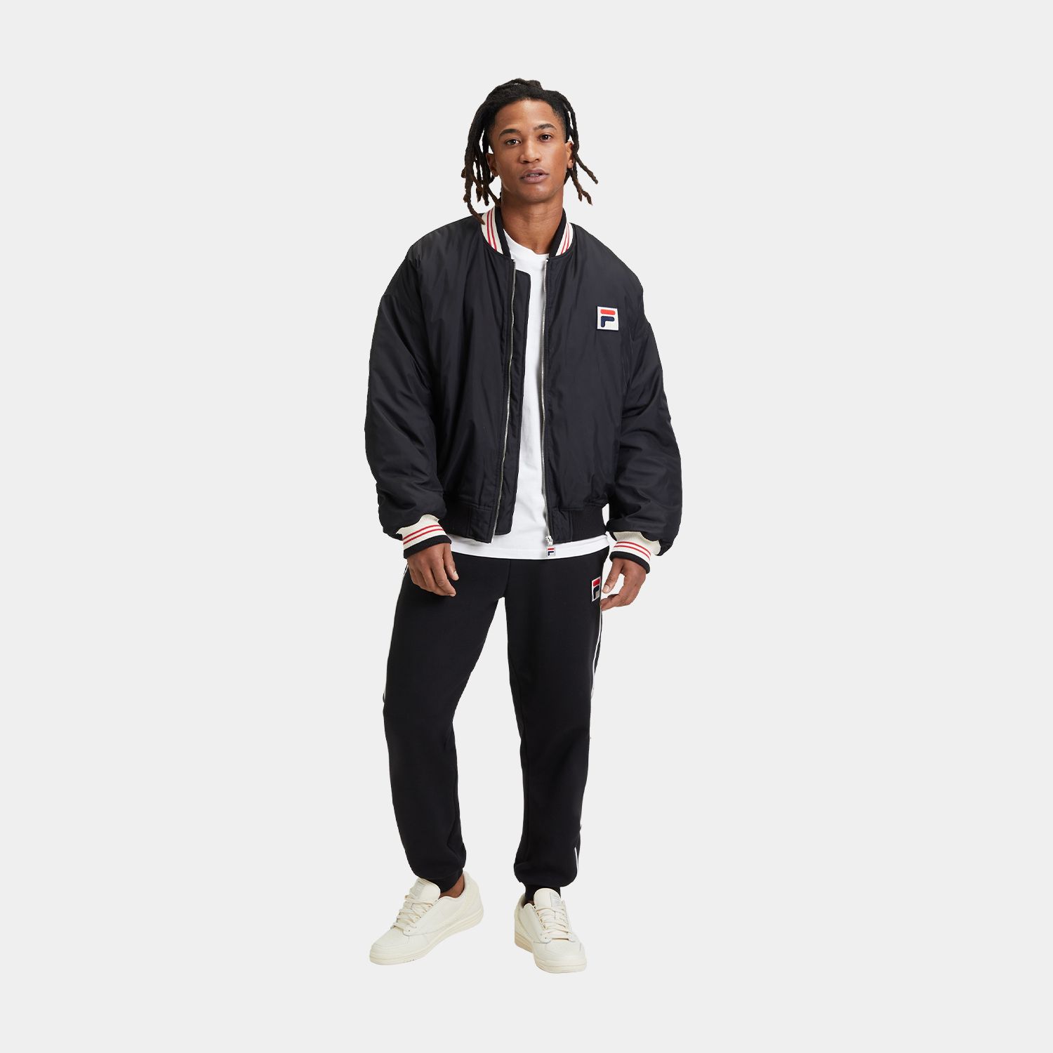 Fila LIMOGES padded bomber jacket Black schwarz FILA Official