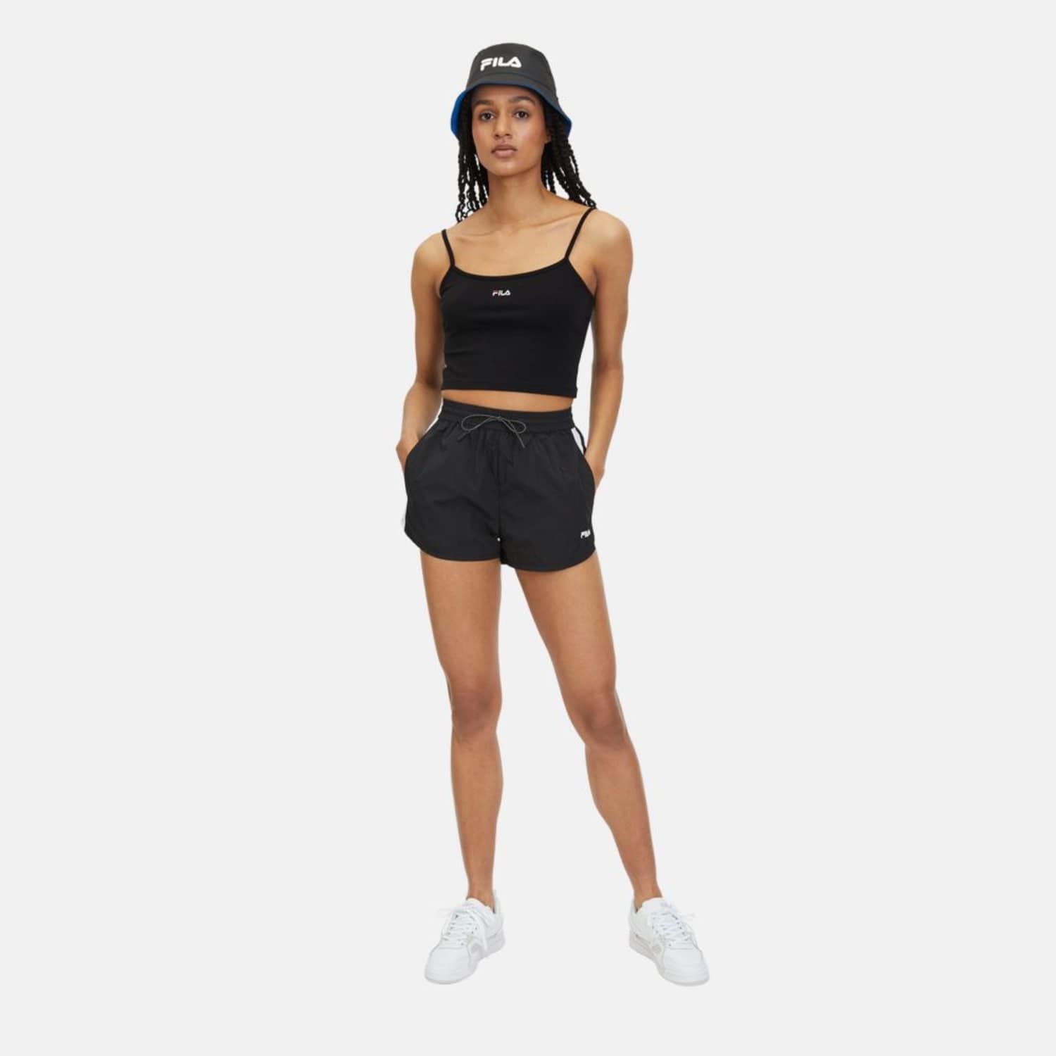 Fila LONI cropped spaghetti top black Bild 3