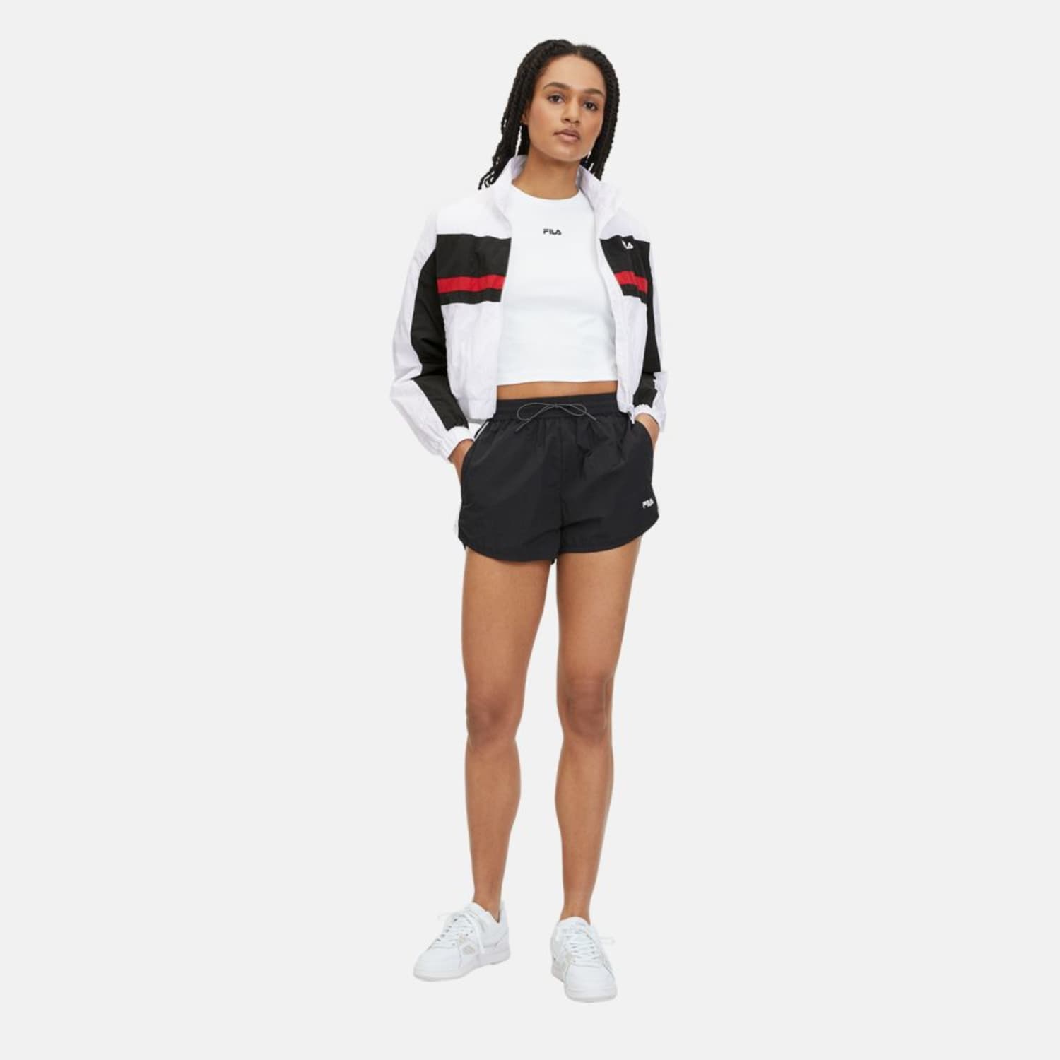 Fila LUBU CROPPED TRACK JACKET white Bild 3