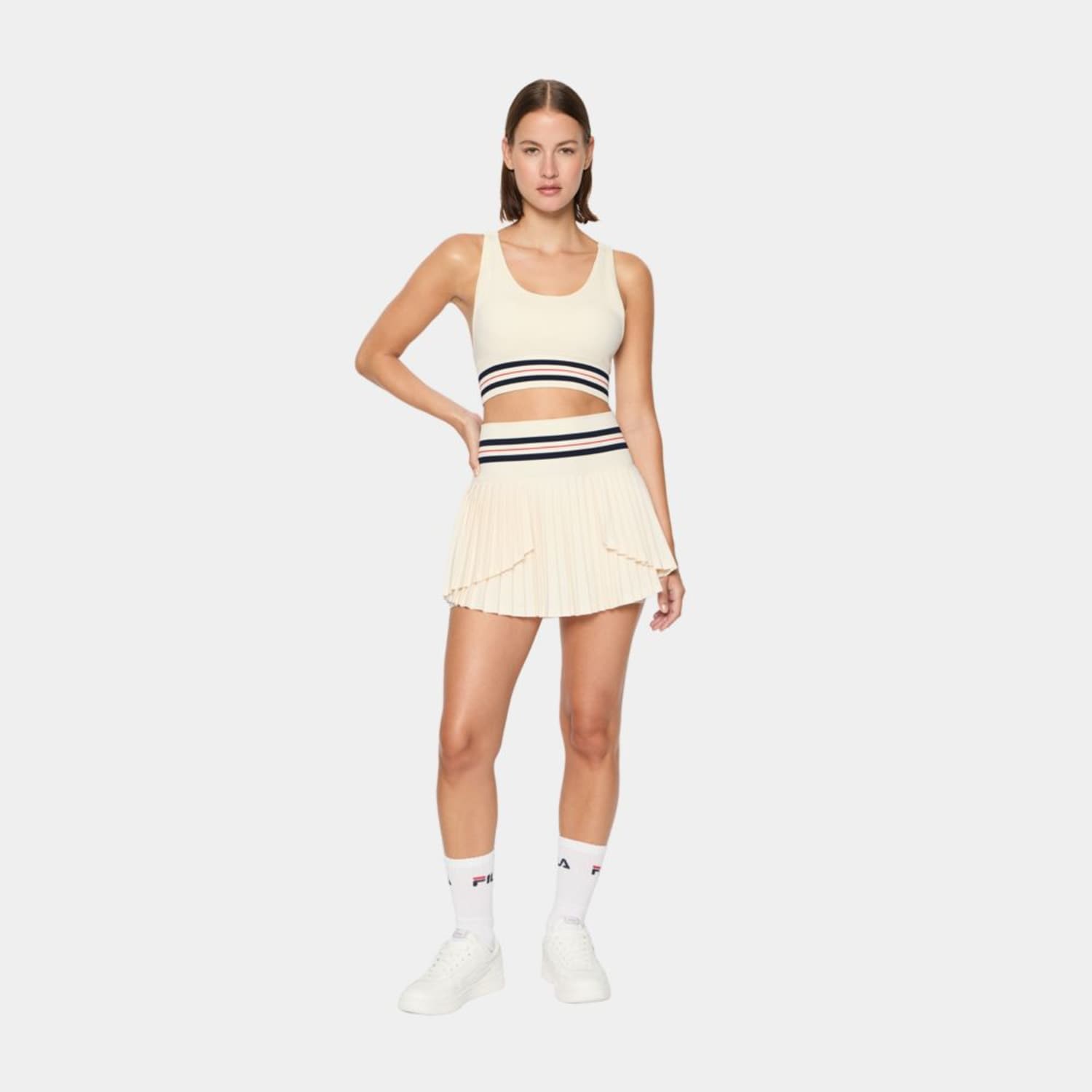 Fila LUCKY ACE SEAMLESS SPORTS BRA Beige Bild 3