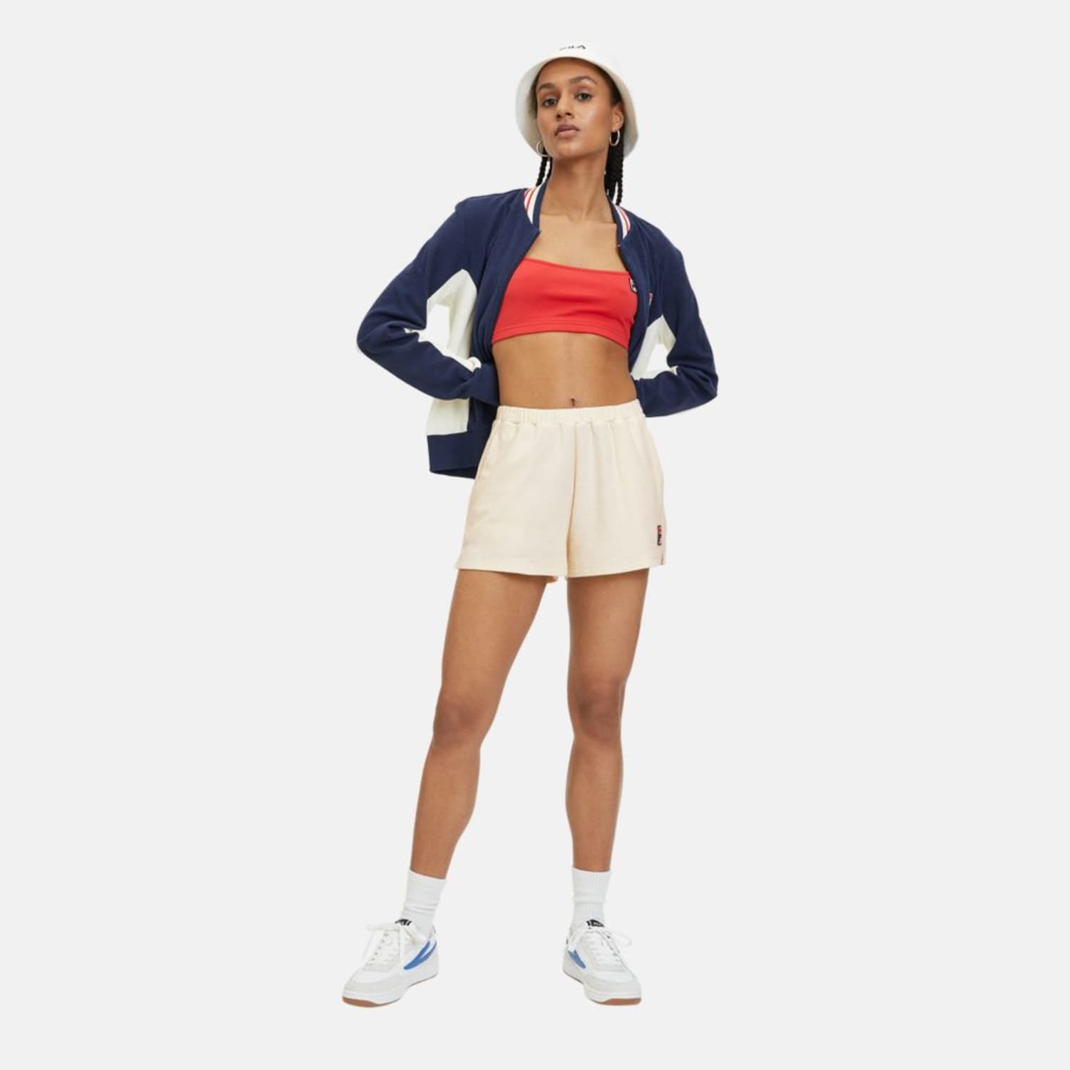 Fila LUSAKA towelling shorts antique white Bild 3